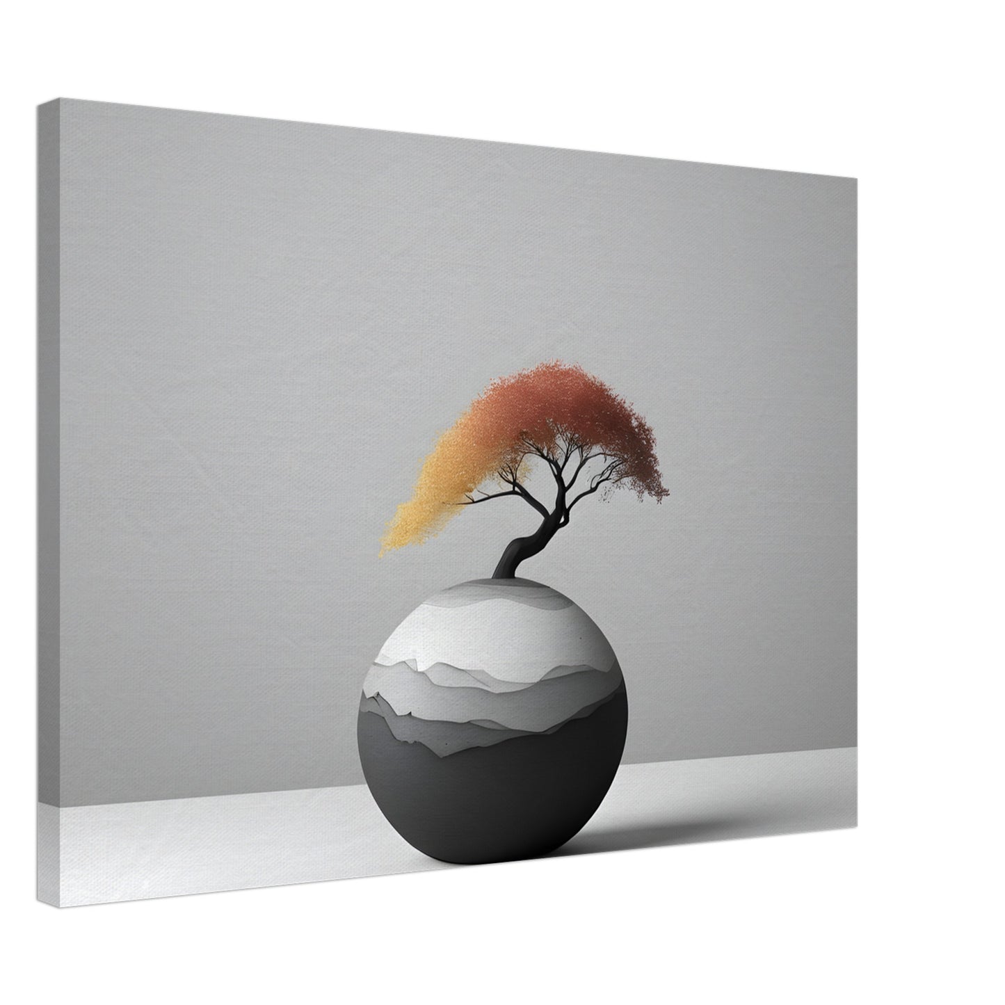 Stunning Minimalist Abstract Wall Art with Tree Design