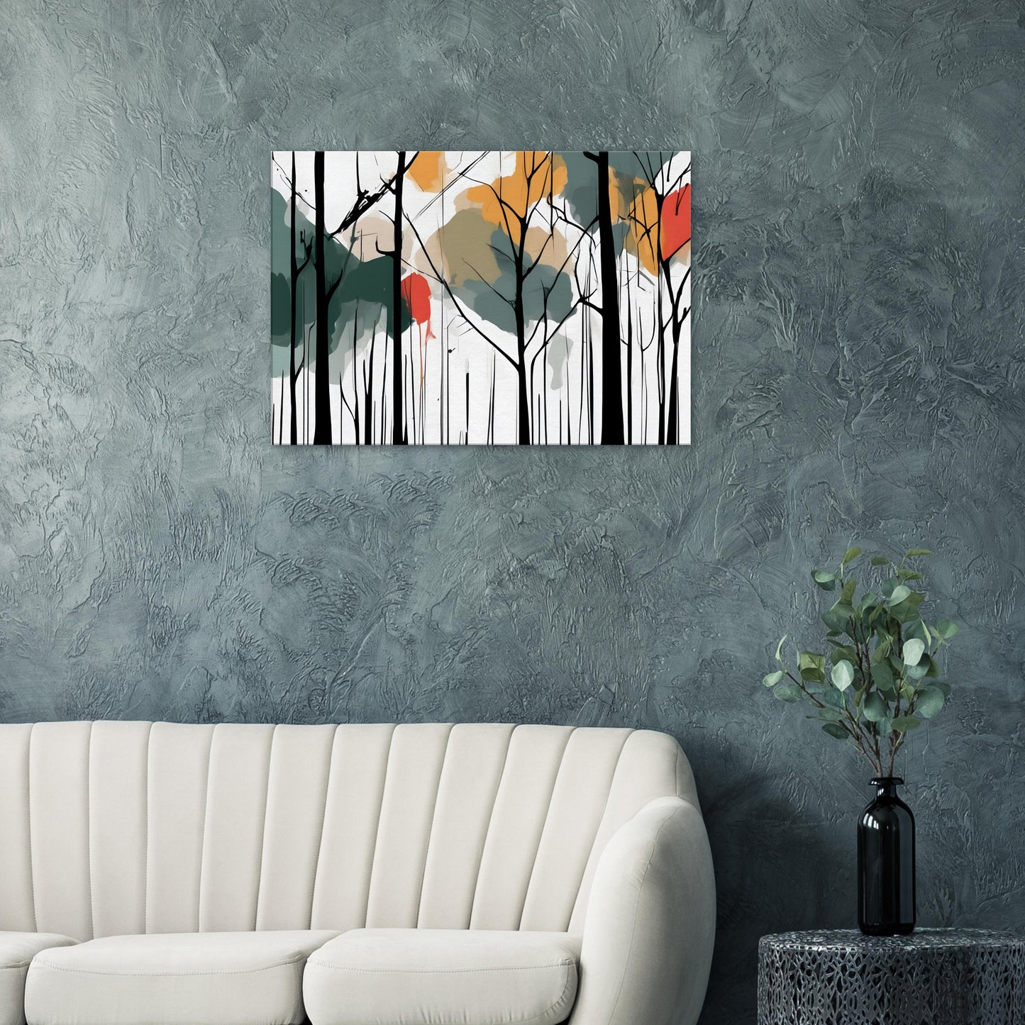 Whimsical Forest Minimalist Abstract Art