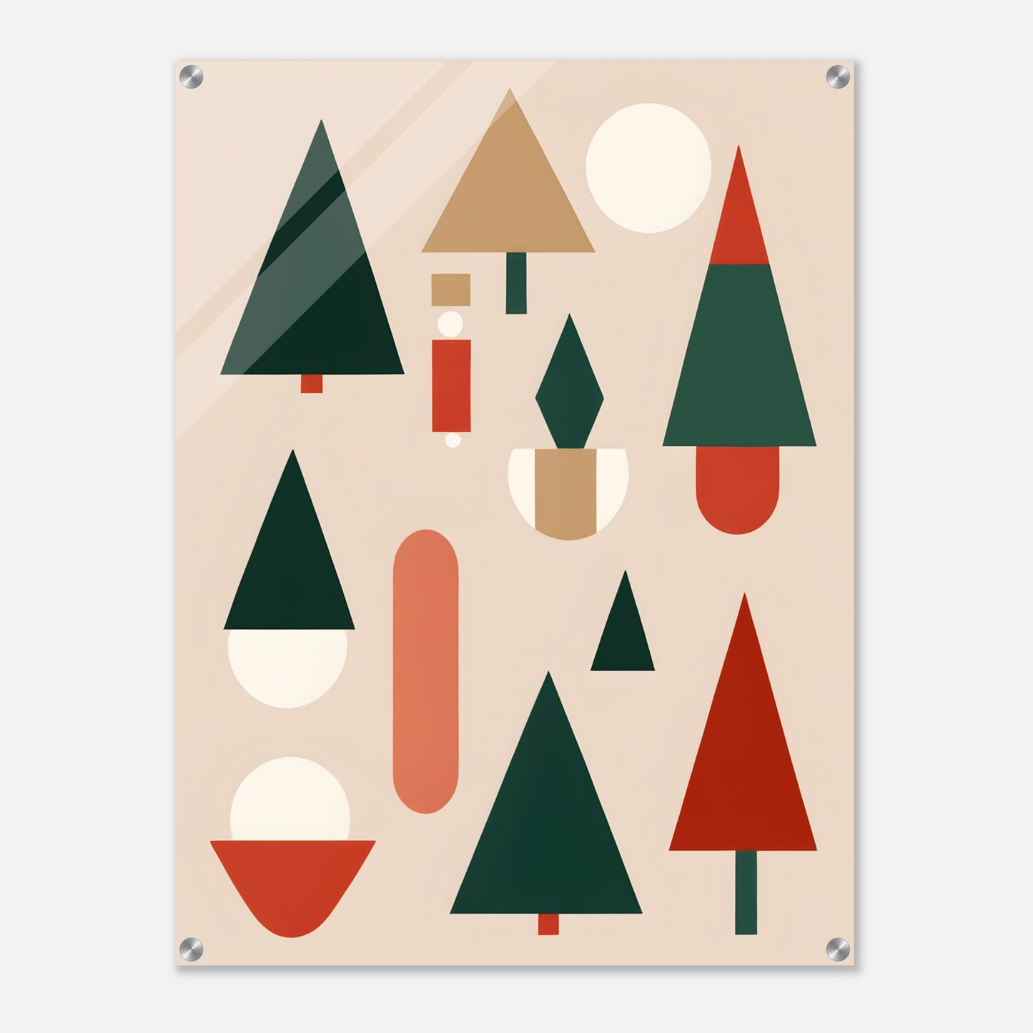 Minimalist Christmas - Abstract Holiday Wall Art