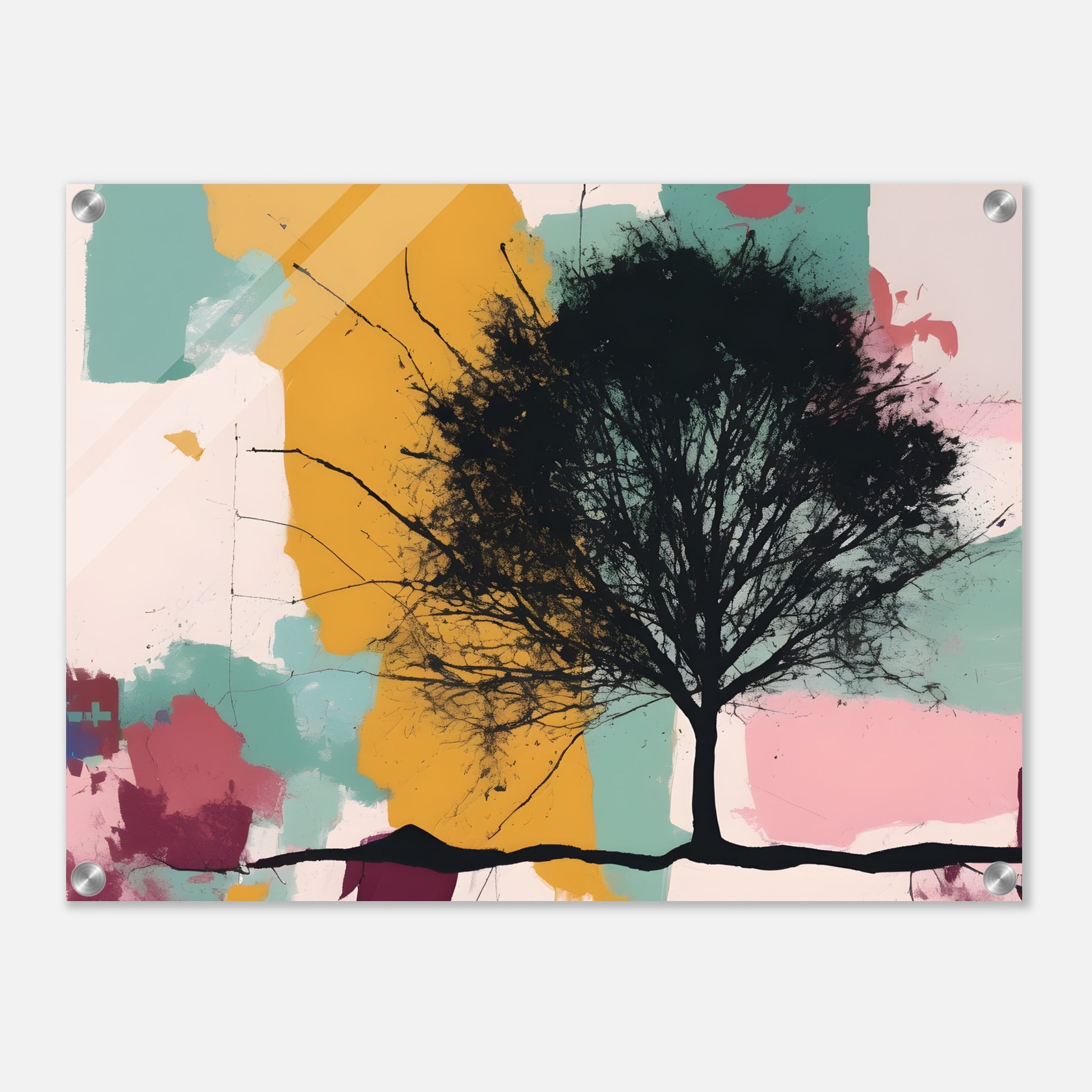 Serene Tree - Minimalist Abstract Wall Art for Modern Spaces