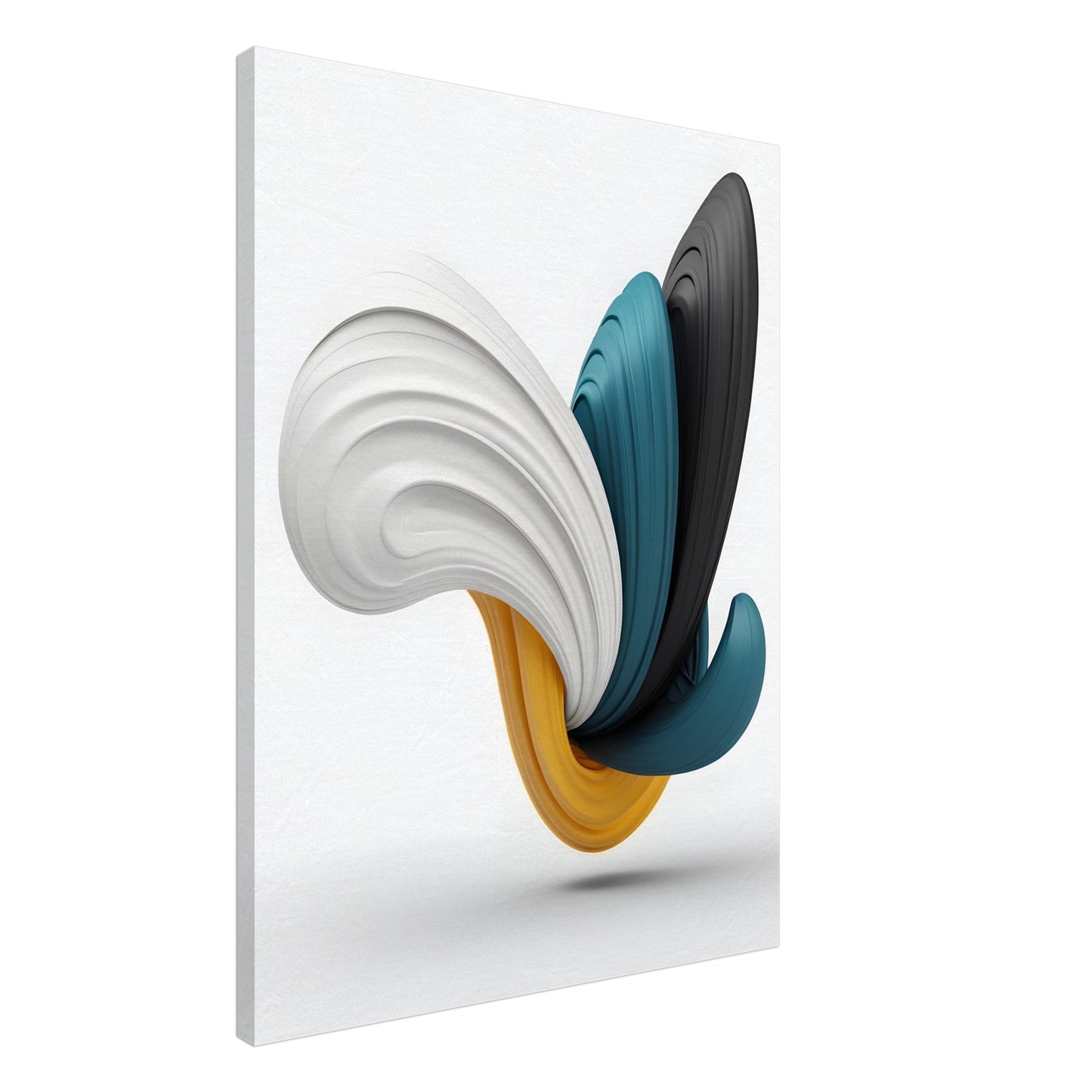 Graceful Swirls: Minimalist Abstract Canvas Wall Art