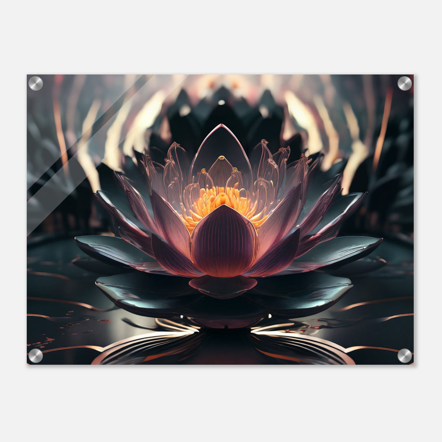 Acrylic print, plexiglass, wall art,Lotus of Awareness