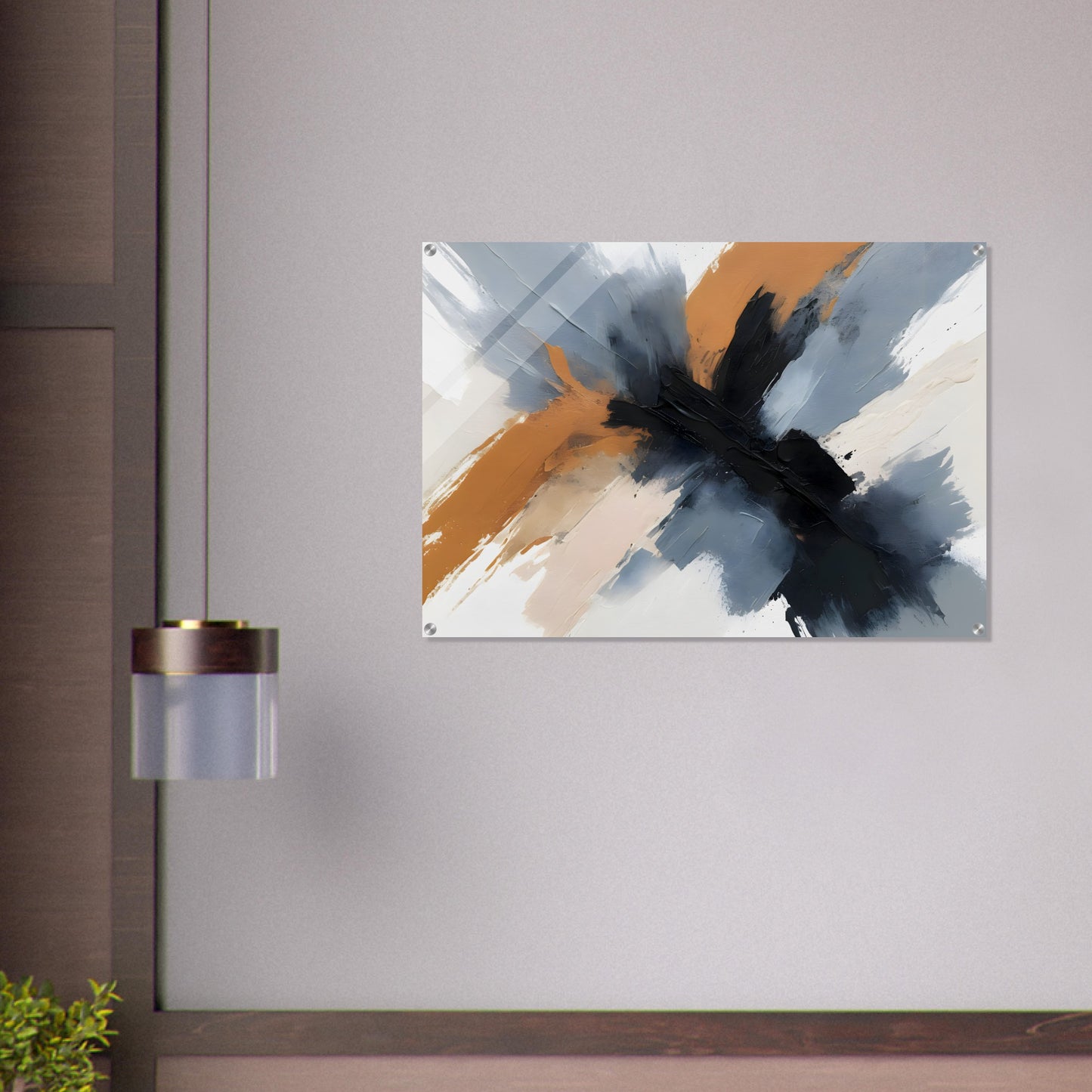 Artful Expanse: Minimalist Abstract Acrylic Print