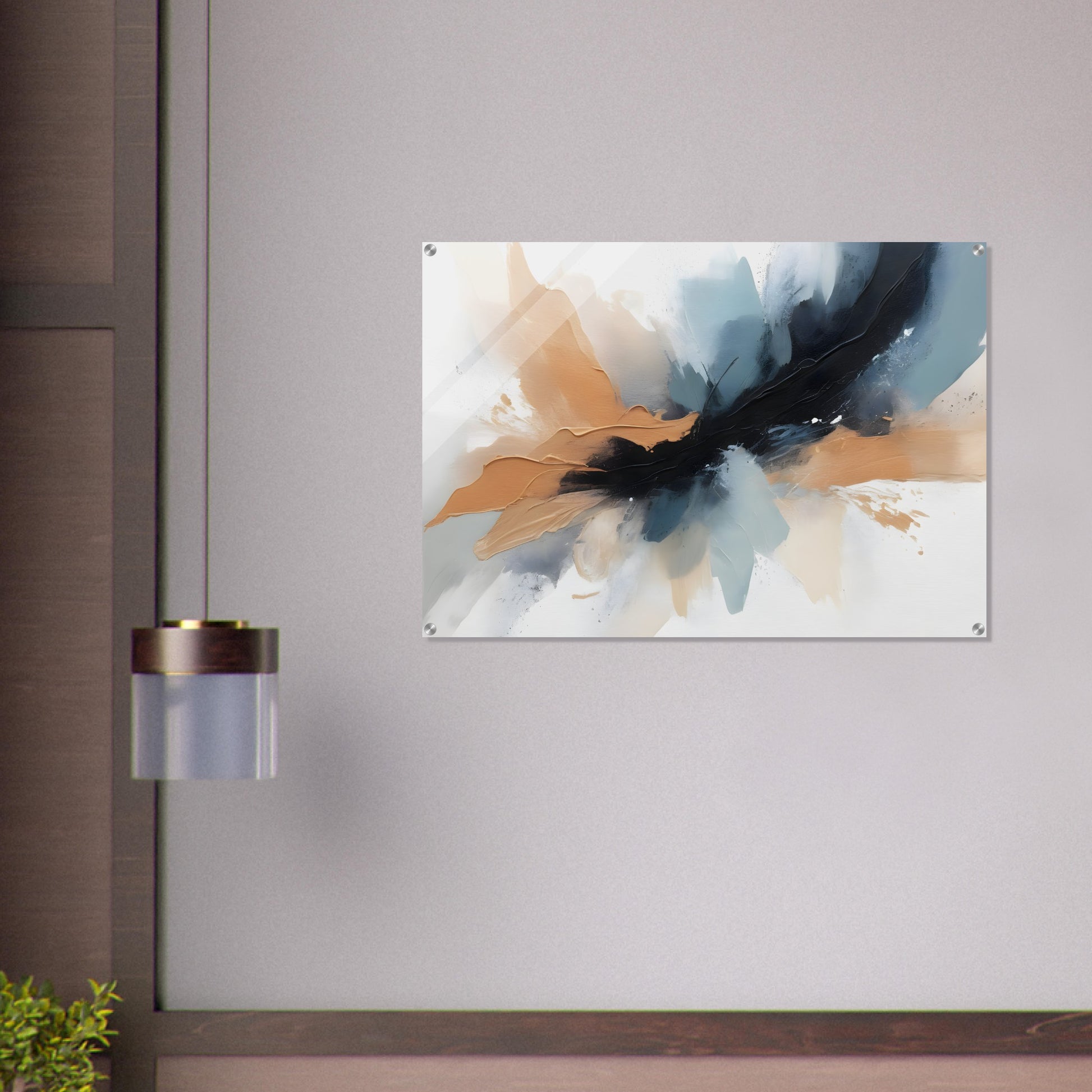 Captivating Splendor: Minimalist Abstract Acrylic Art