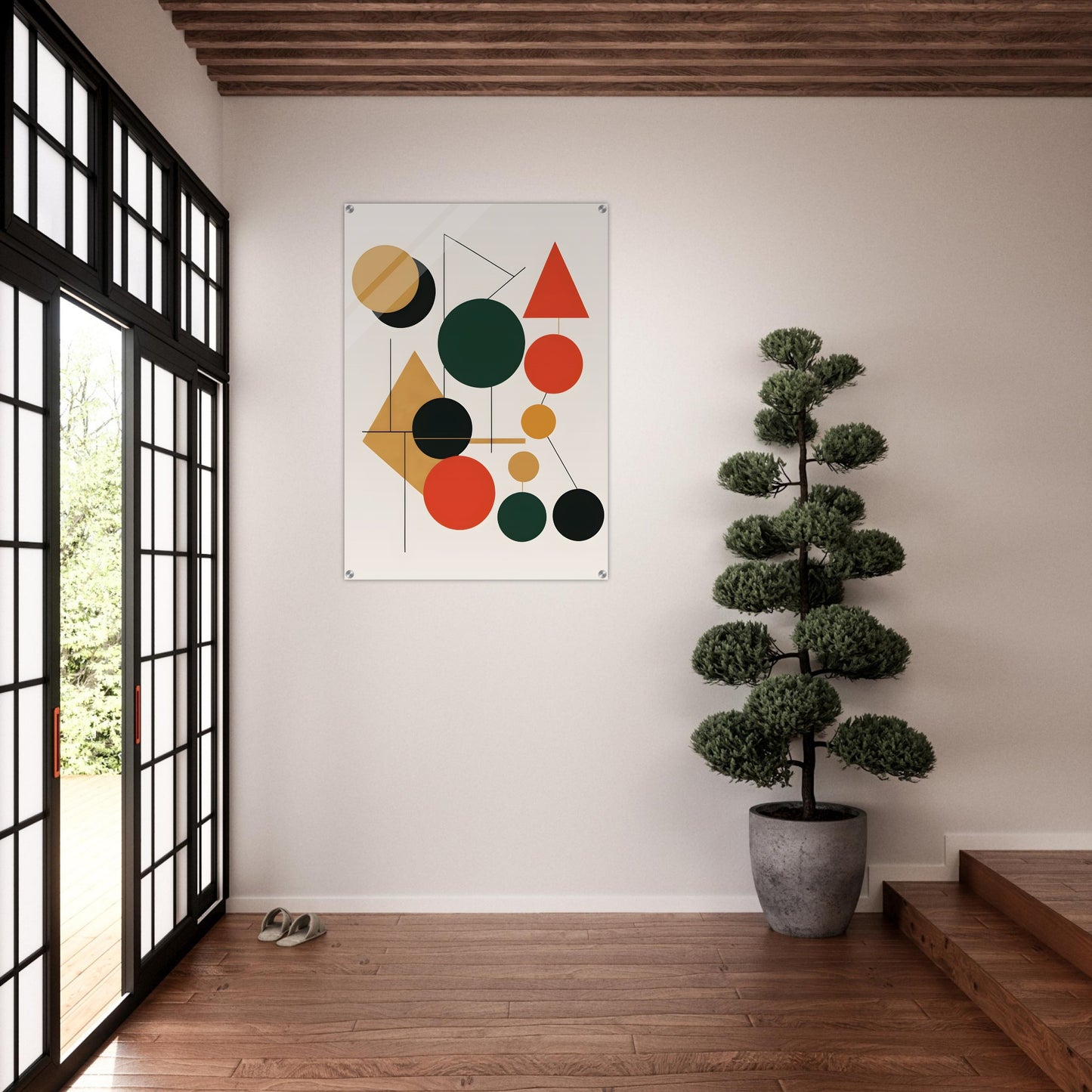 Harmony - Minimalist Abstract Christmas Wall Art