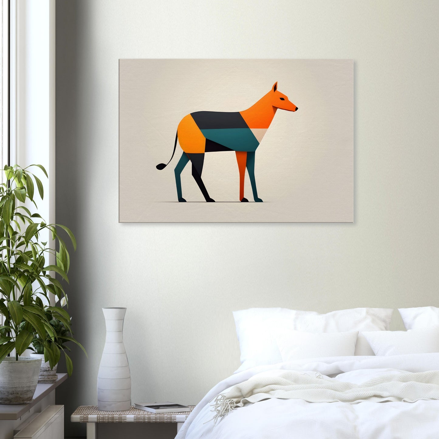 Paws & Color - Minimalist Abstract Dog Art for Modern Homes