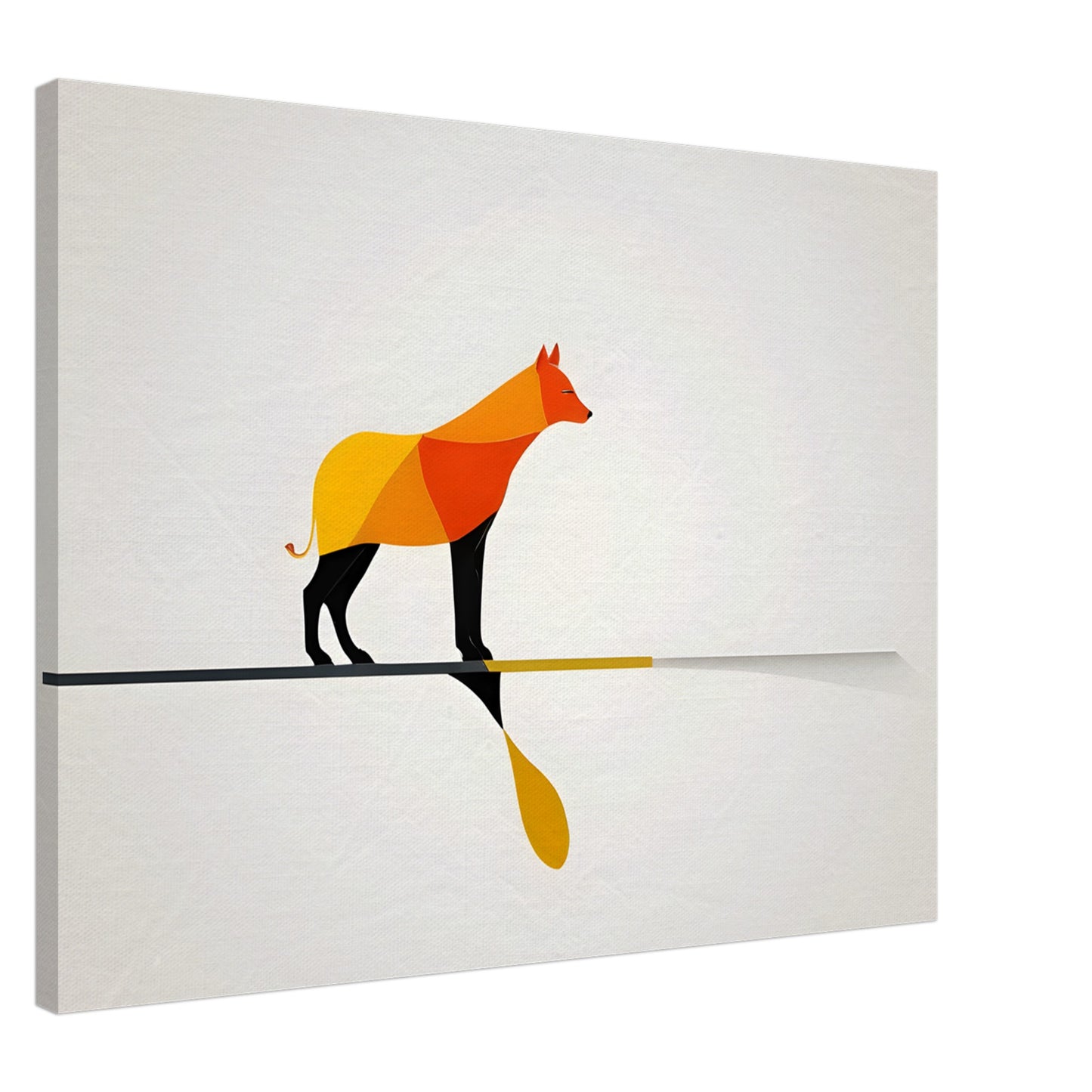 Abstract Canine - Modern Minimalist Art Print for Home Decor