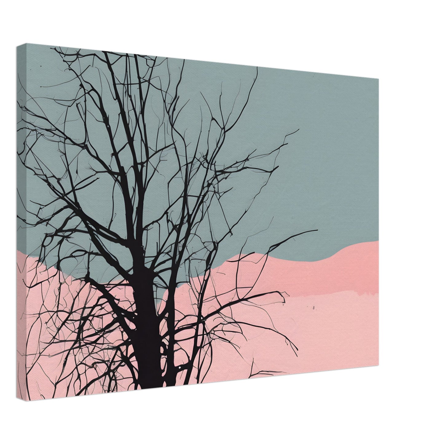 Branches - Minimalist Abstract Canvas Print for Modern Home