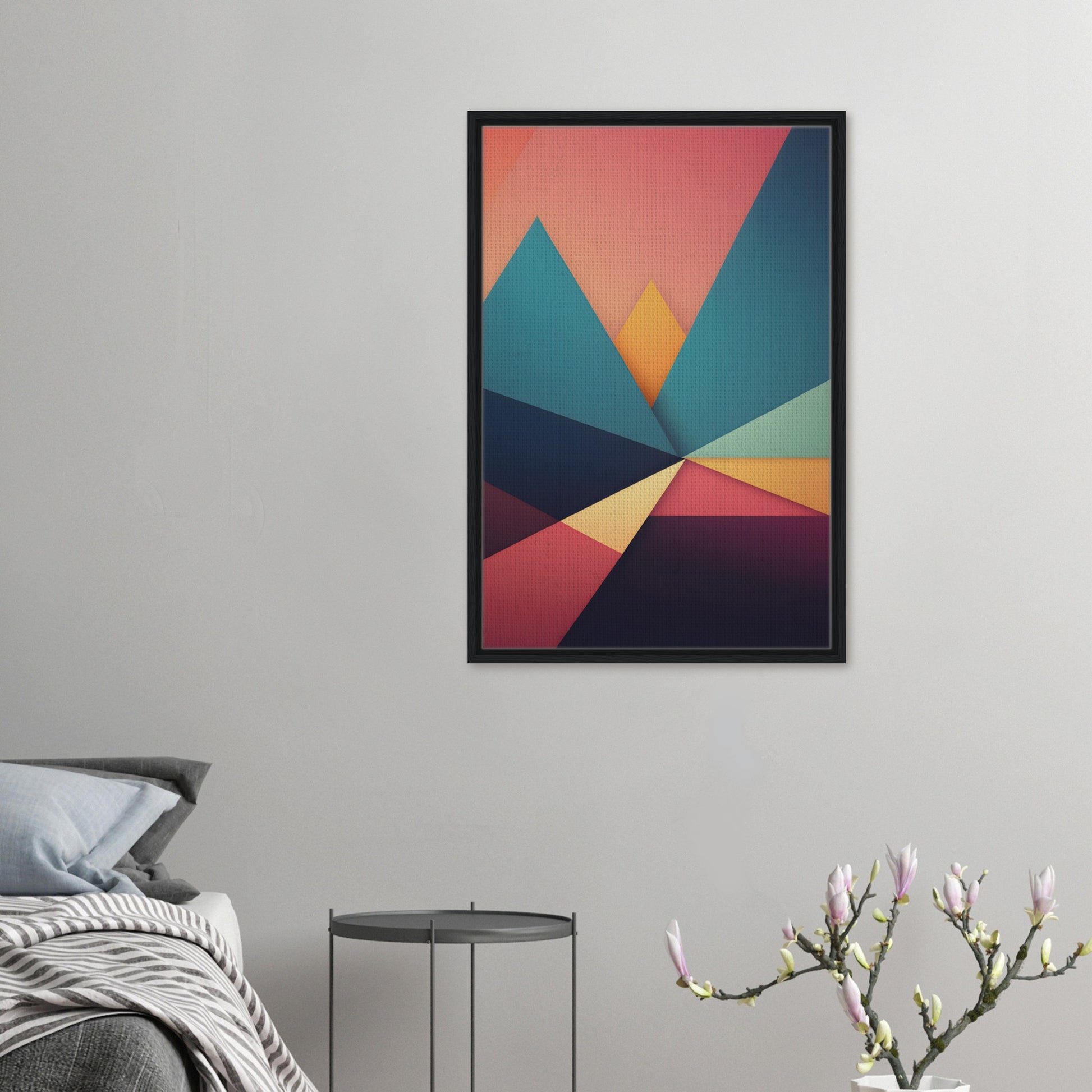 Peaks of Serenity: Stunning Canvas Vertical Wall Art