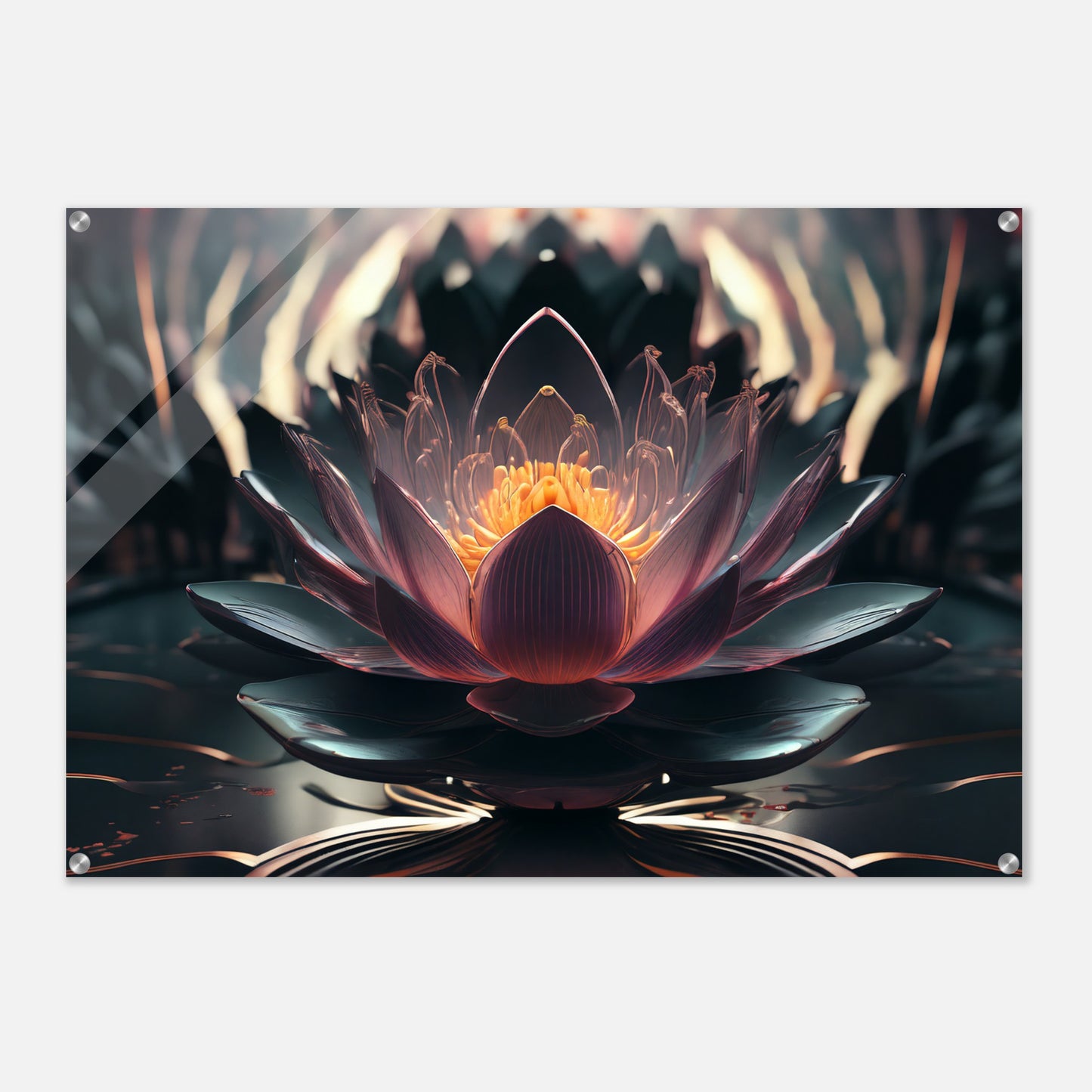 Acrylic print, plexiglass, wall art,Lotus of Awareness