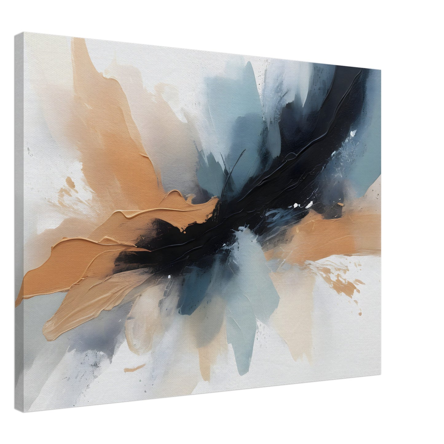 Tranquil Fusion: Minimalist Abstract Canvas Art