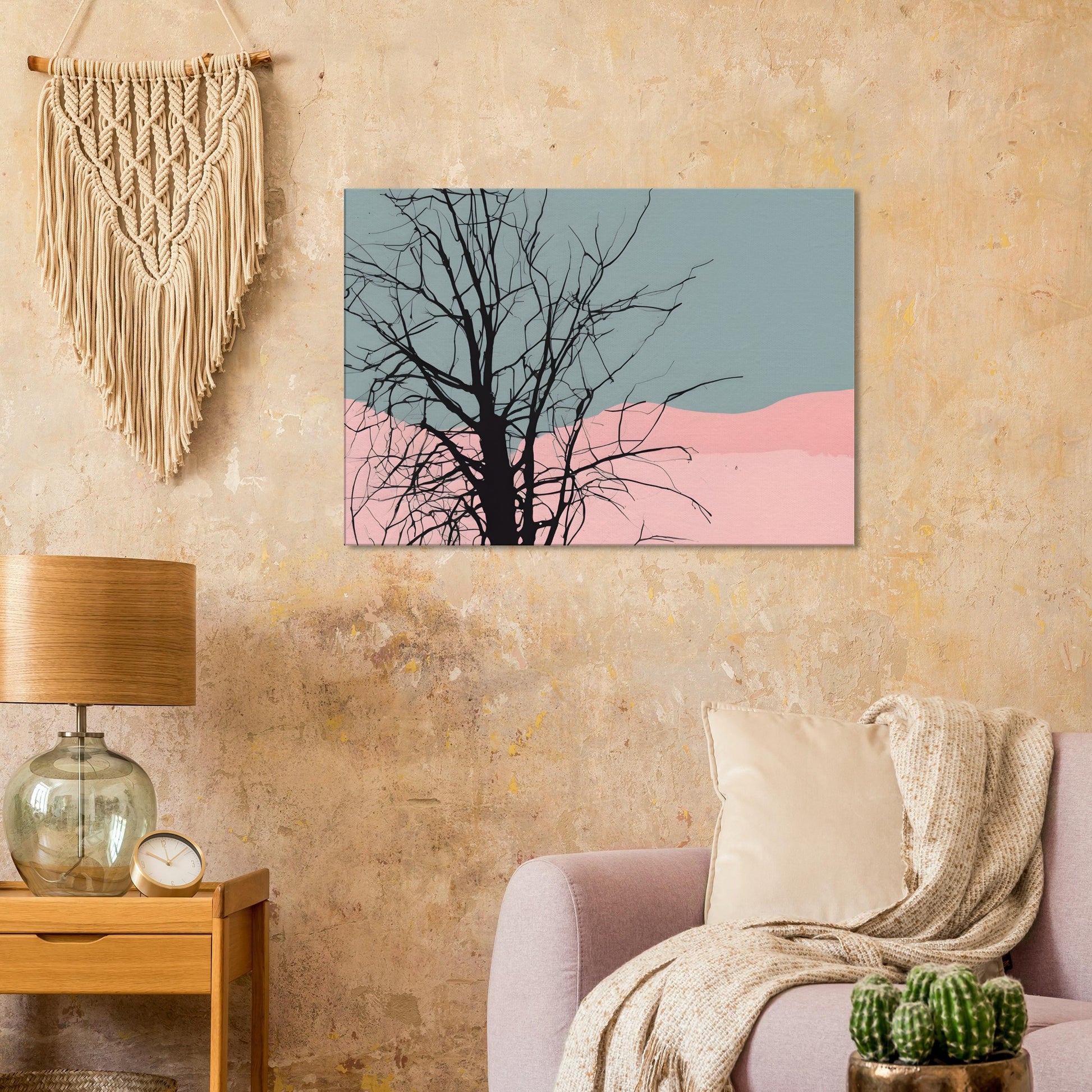 Branches - Minimalist Abstract Canvas Print for Modern Home