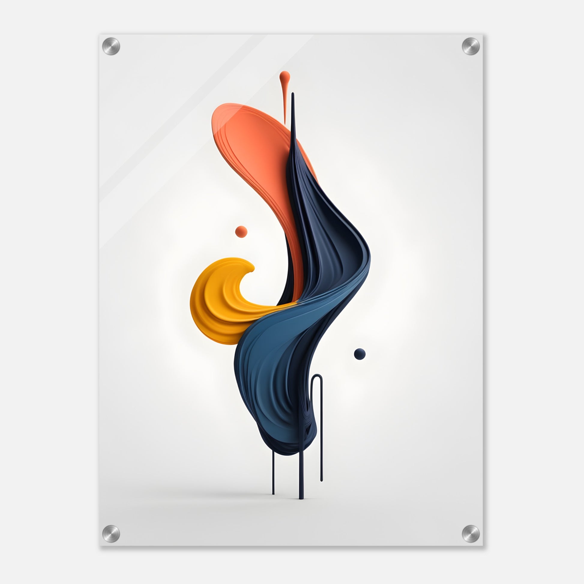 Elevate Your Space with Minimalist Abstract Acrylic Print Art