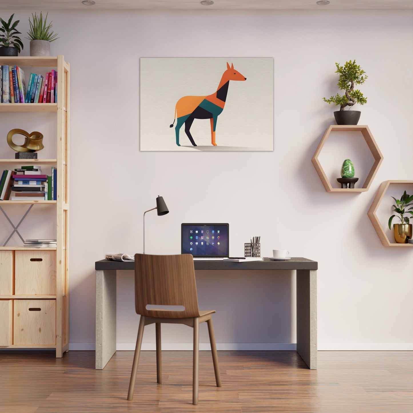 Harmony - Minimalist Abstract Animal Art for Modern Spaces