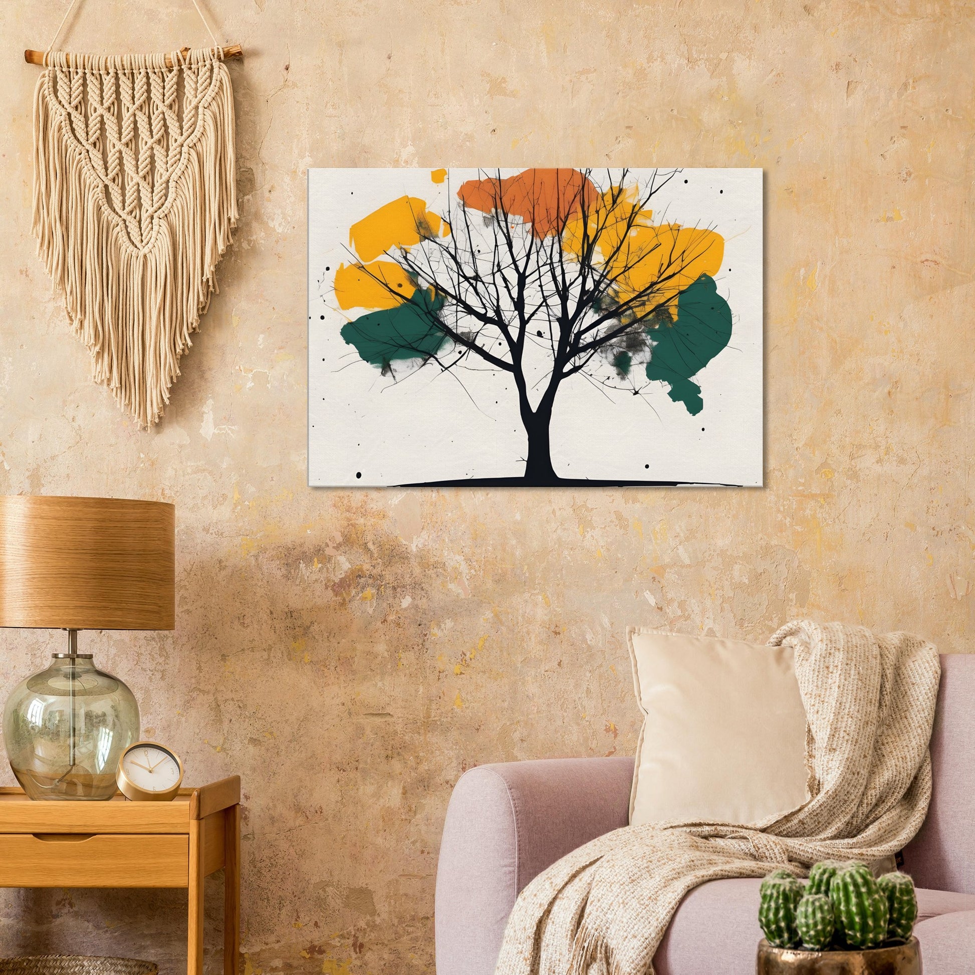 Tree Serenity Minimalist Art Canvas Print