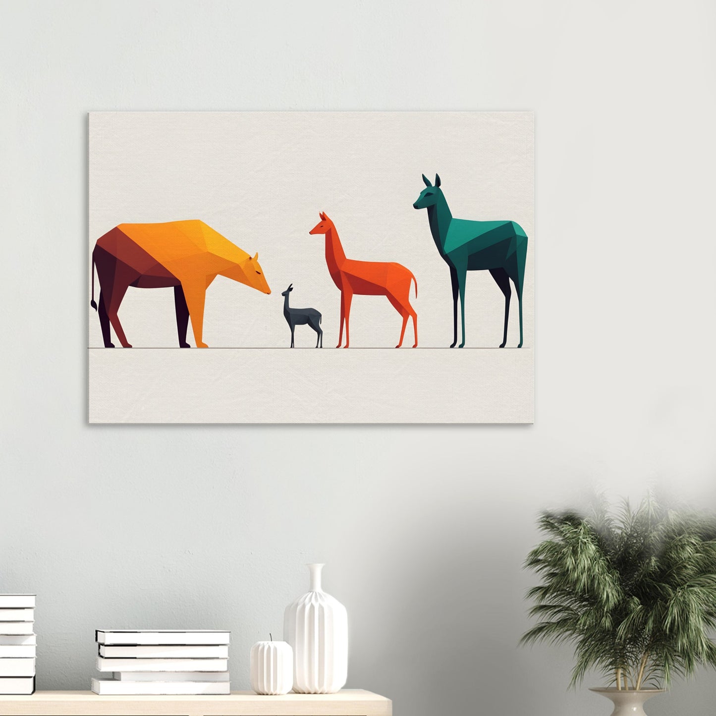 Wildlife Symphony - Abstract Animal Canvas Print