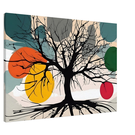 Roots of Serenity - Minimalist Abstract Wall Art