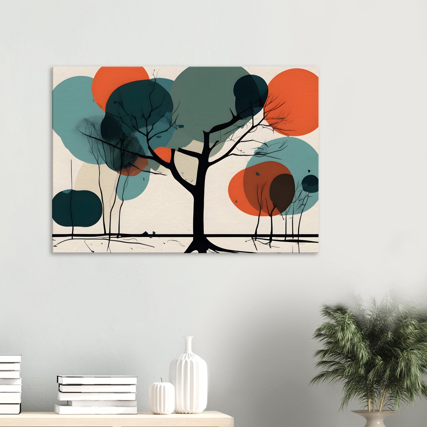 Serene Tree - Minimalist Abstract Wall Art