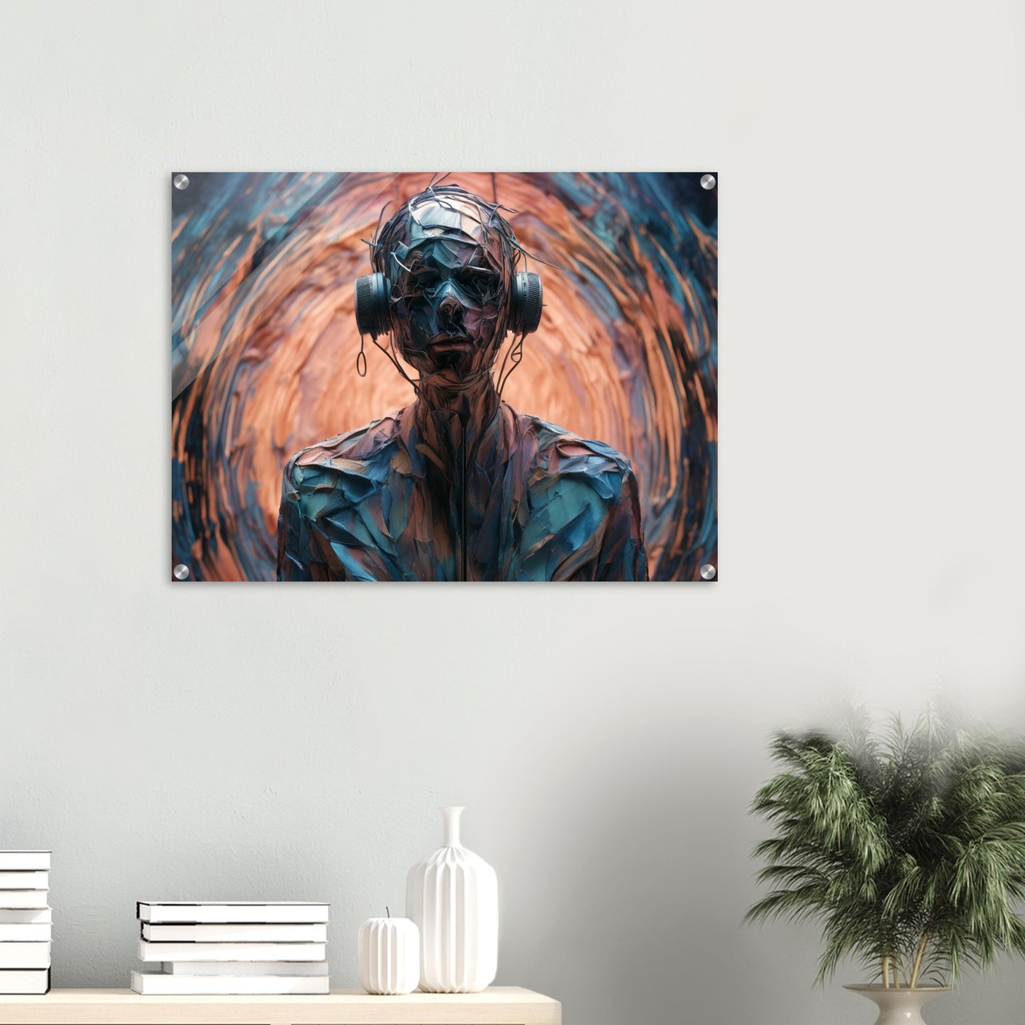 Acrylic print, plexiglass, wall art,Echoes of Isolation