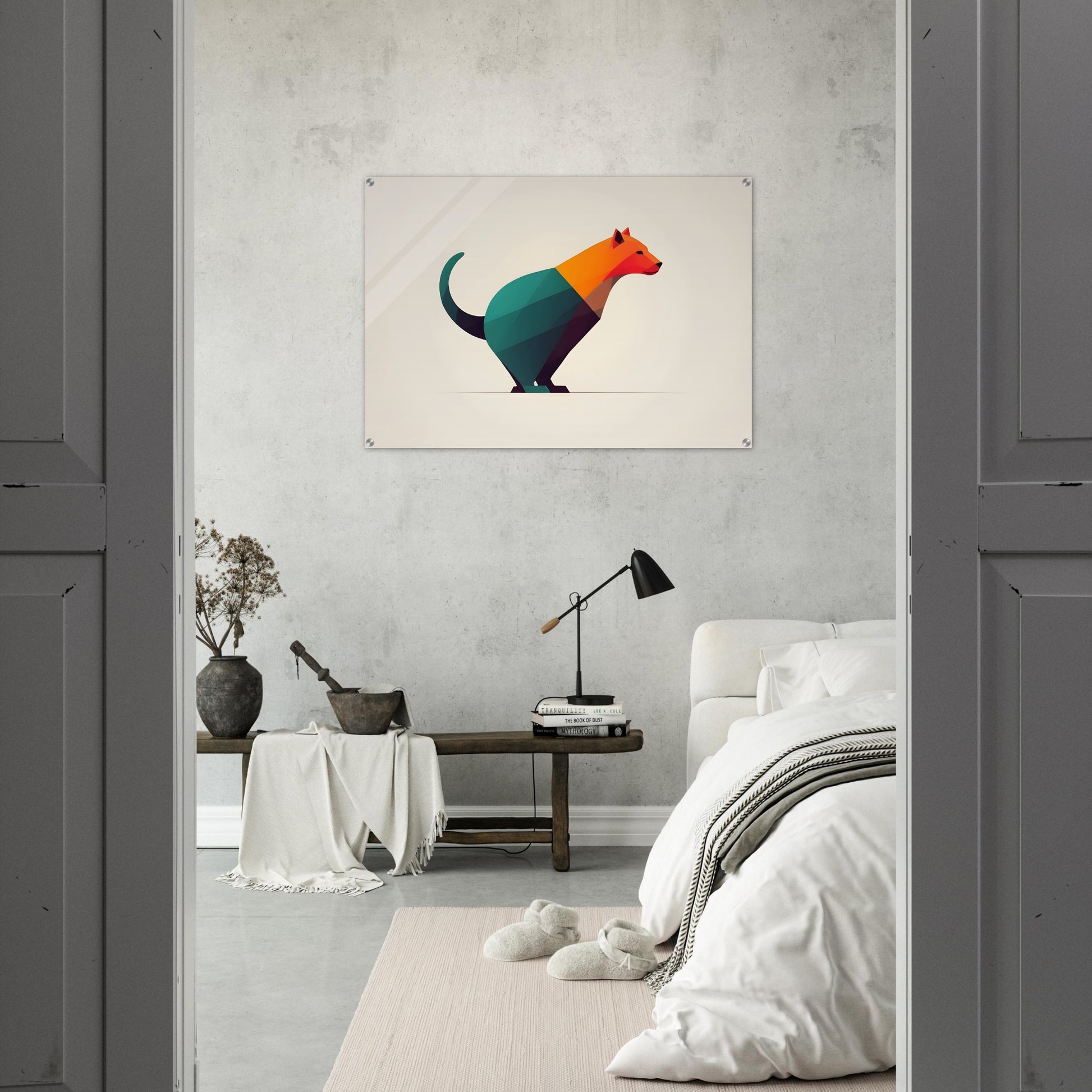 Whimsical Harmony - Minimalist Abstract Animal Art Print