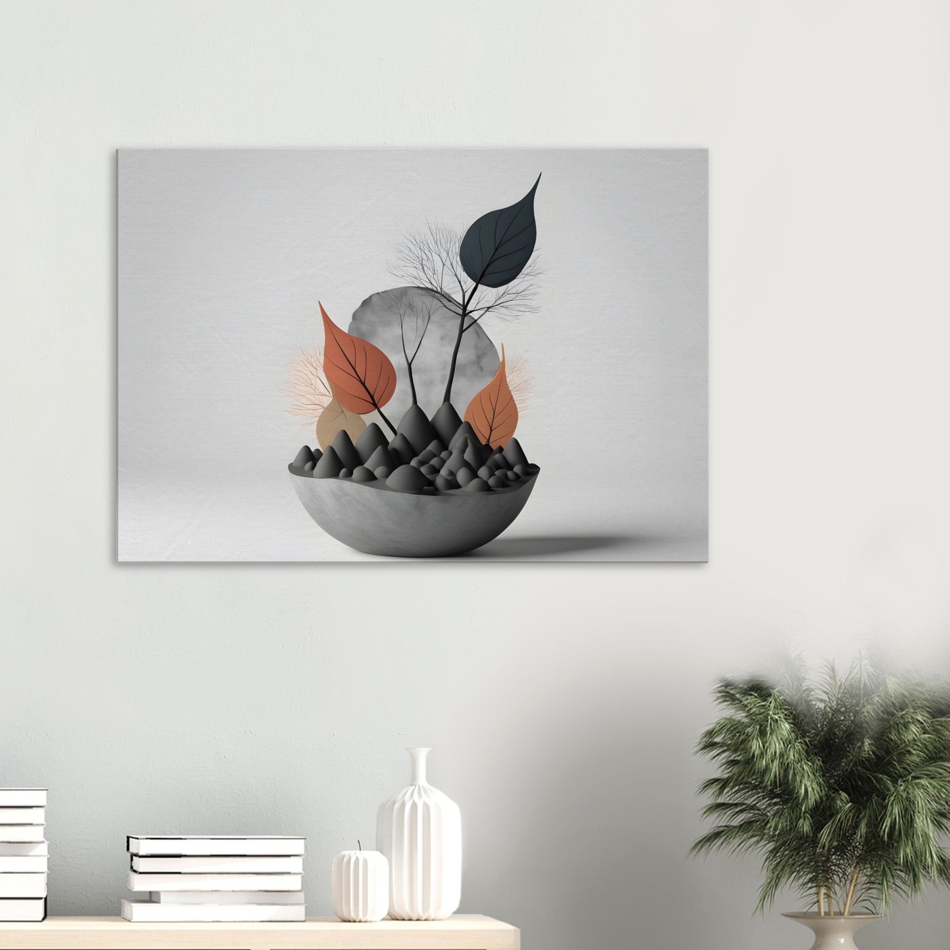 Modern Minimalist Abstract Wall Art Print for Home Decor