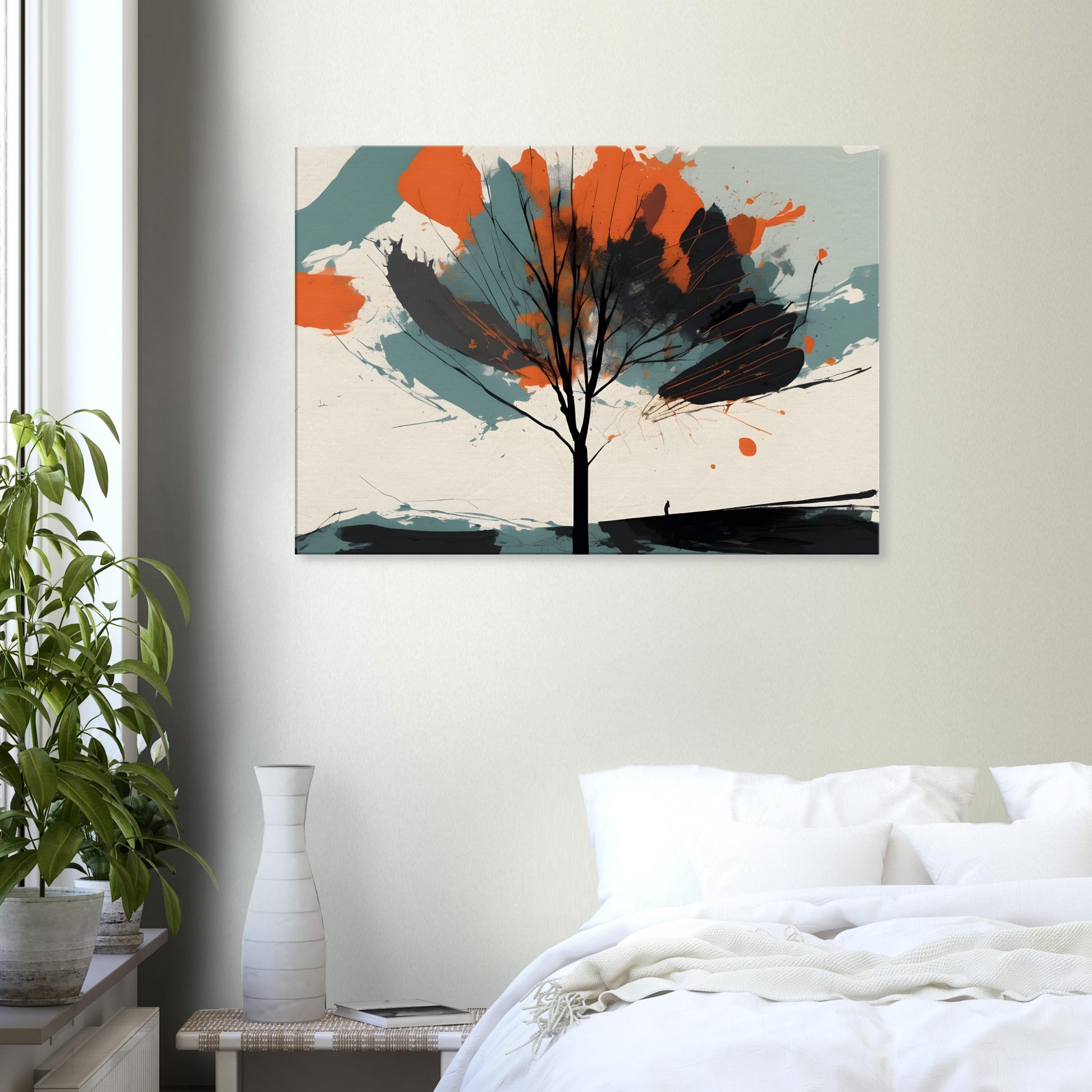 Ember Tree - Minimalist Abstract Wall Art