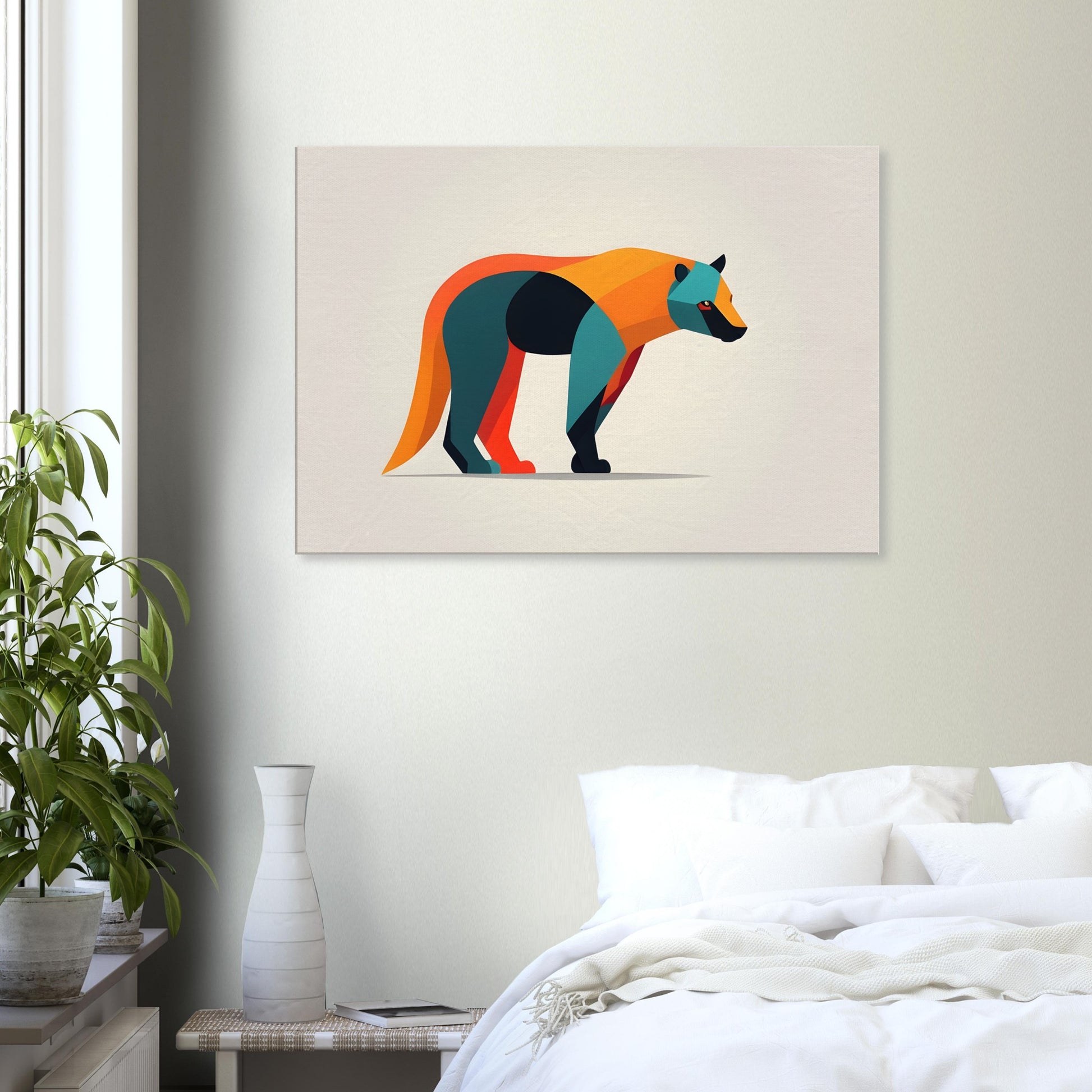 Bear Essence - Bold Minimalist Abstract Art Print