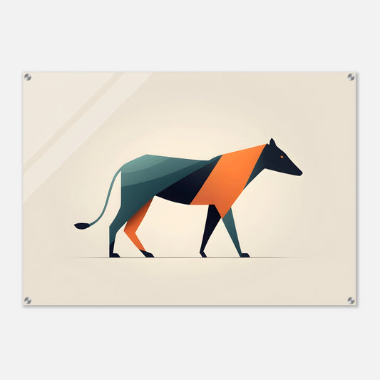 Geometric Grace - Minimalist Abstract Animal Art Print