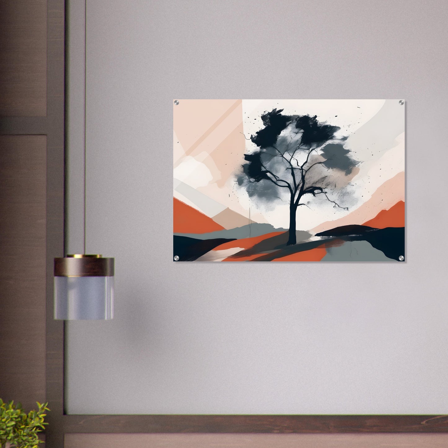 Whimsical Tree - Minimalist Abstract Acrylic Print Art