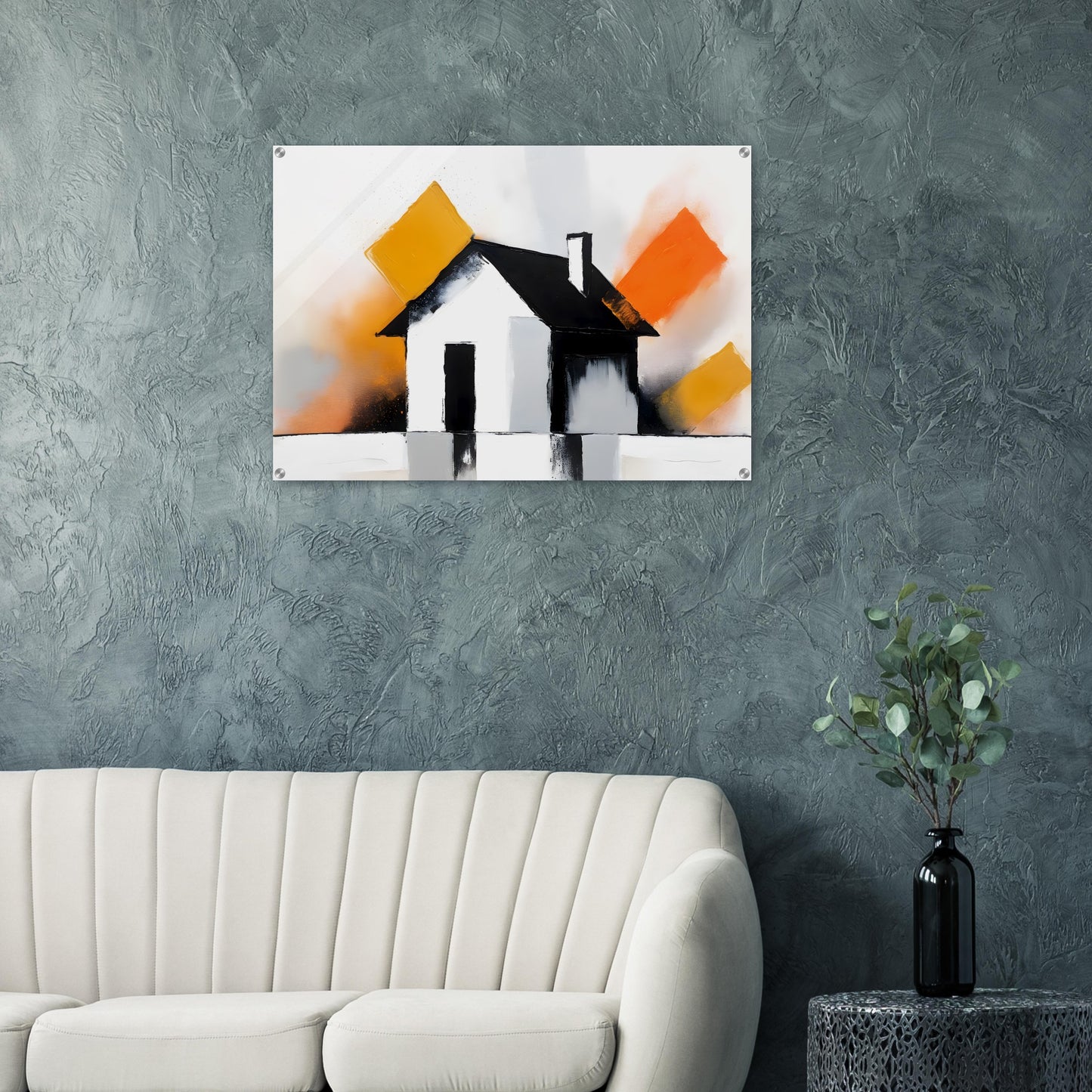 Mystical Refuge: Abstract House Acrylic Print