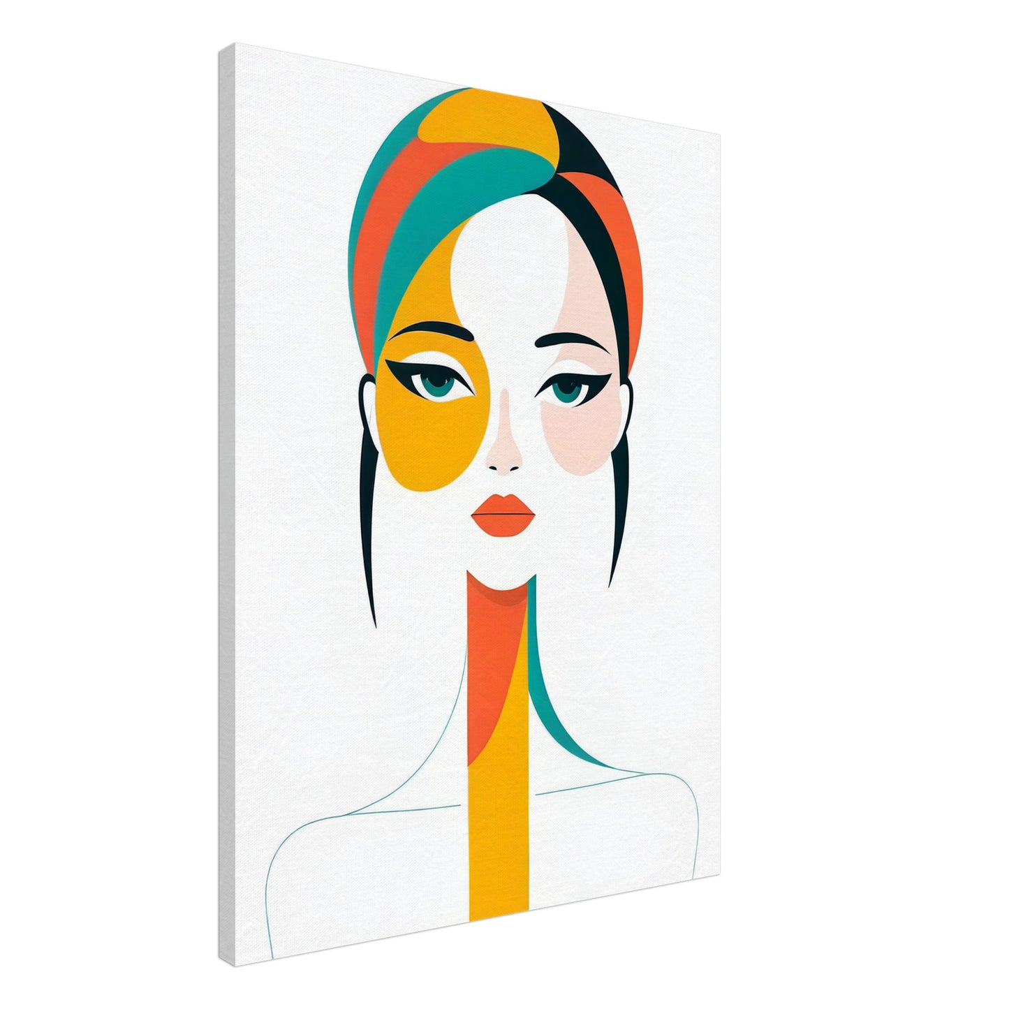 Essence - A Minimalist Abstract Portrait Canvas Print