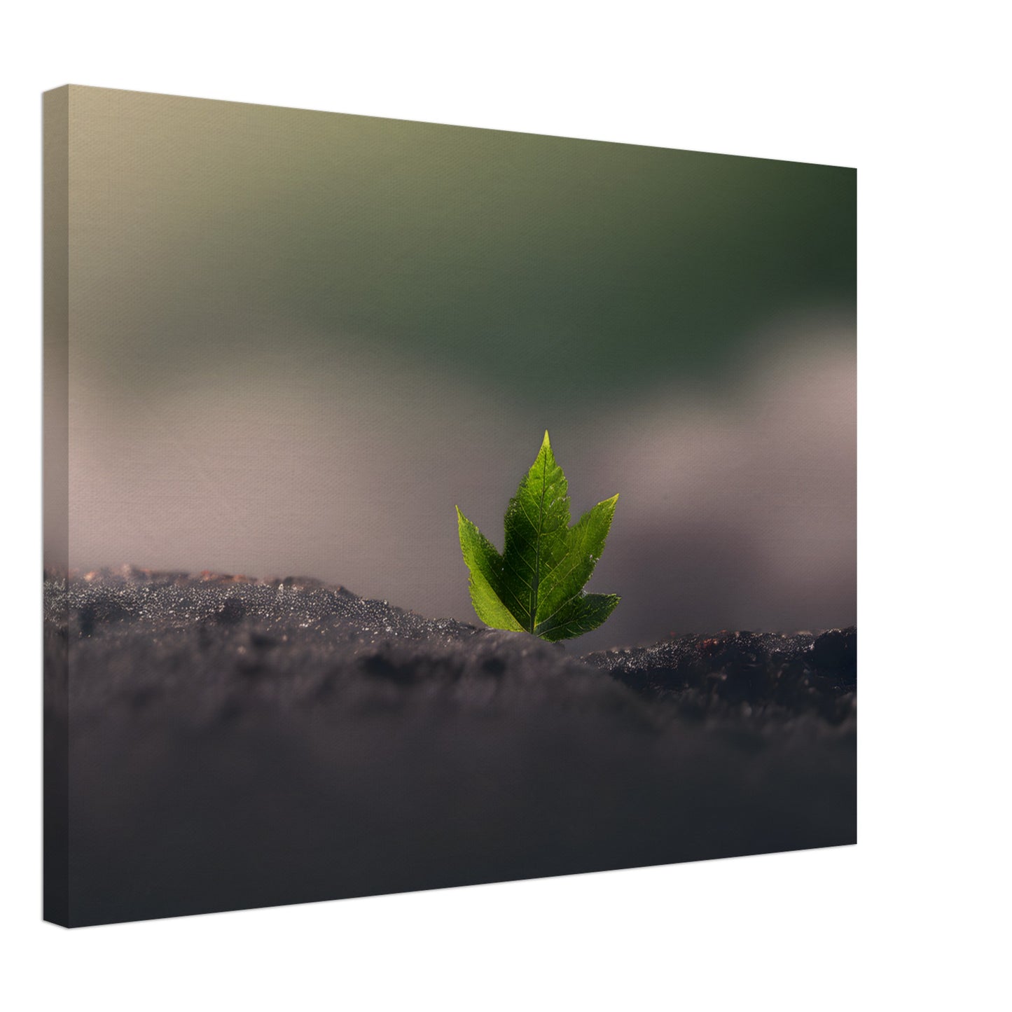 Minimalist Abstract Wall Art - Serene Green Growth for Home Décor