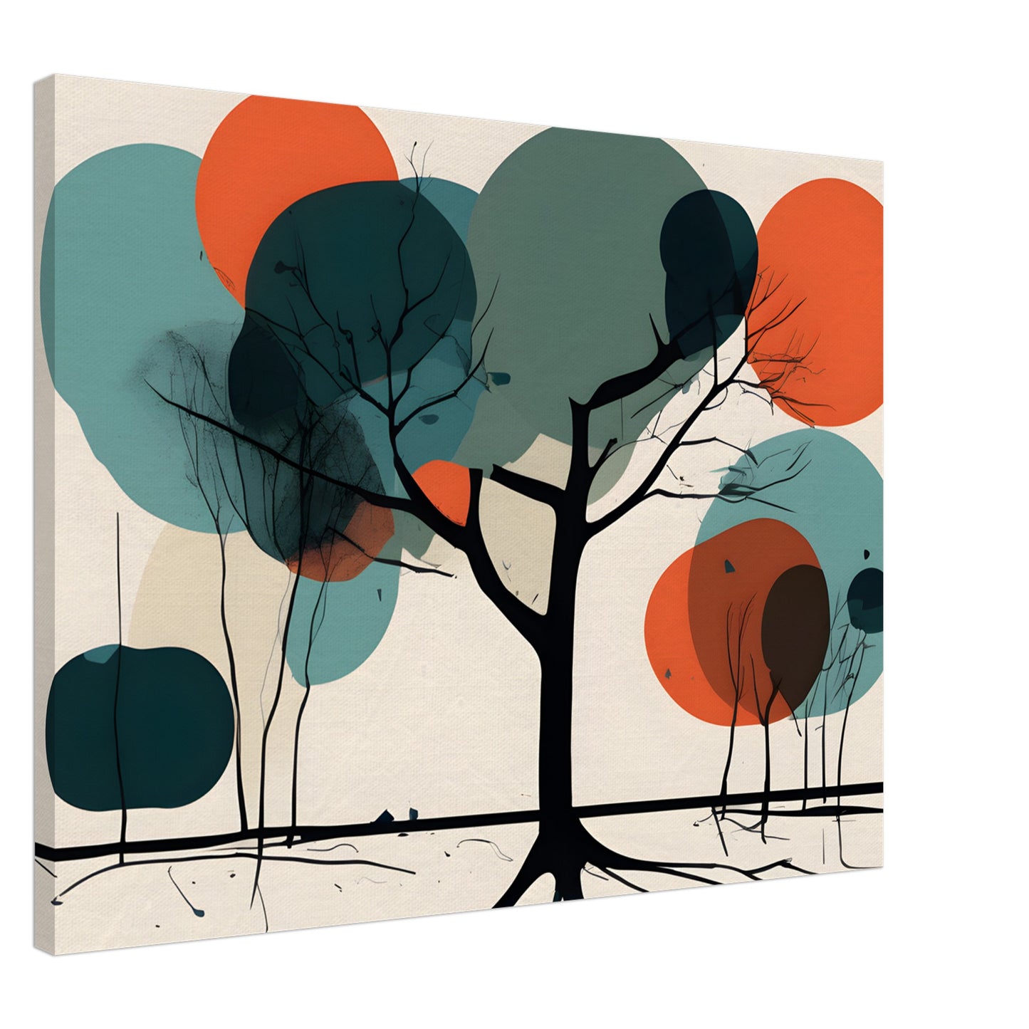 Serene Tree - Minimalist Abstract Wall Art