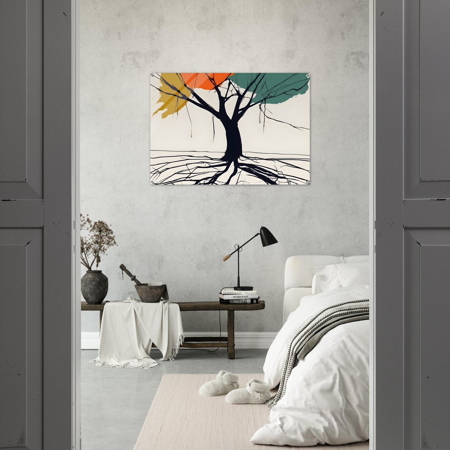 Tree Silhouette Minimalist Abstract Art