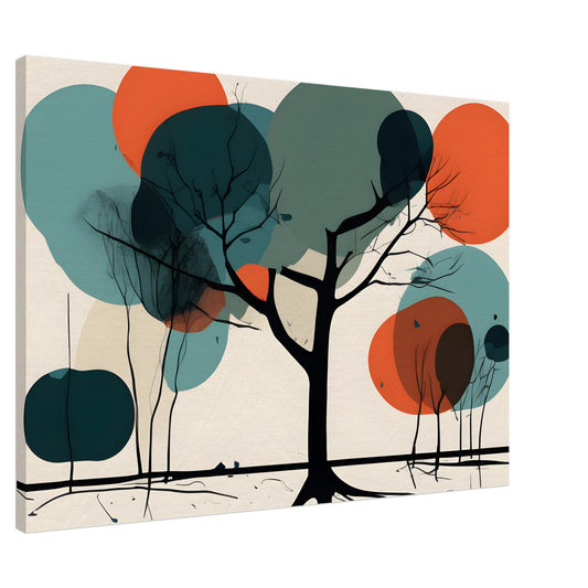 Serene Tree - Minimalist Abstract Wall Art