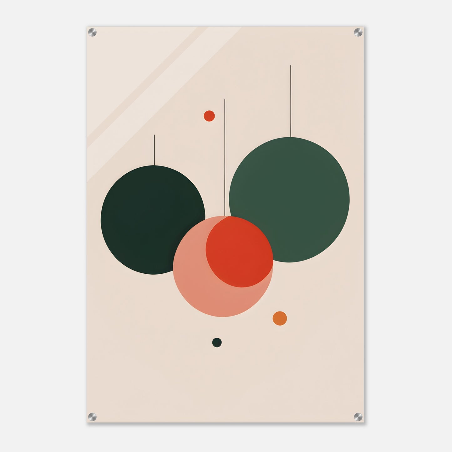 Harmony - Elegant Abstract Christmas Wall Art