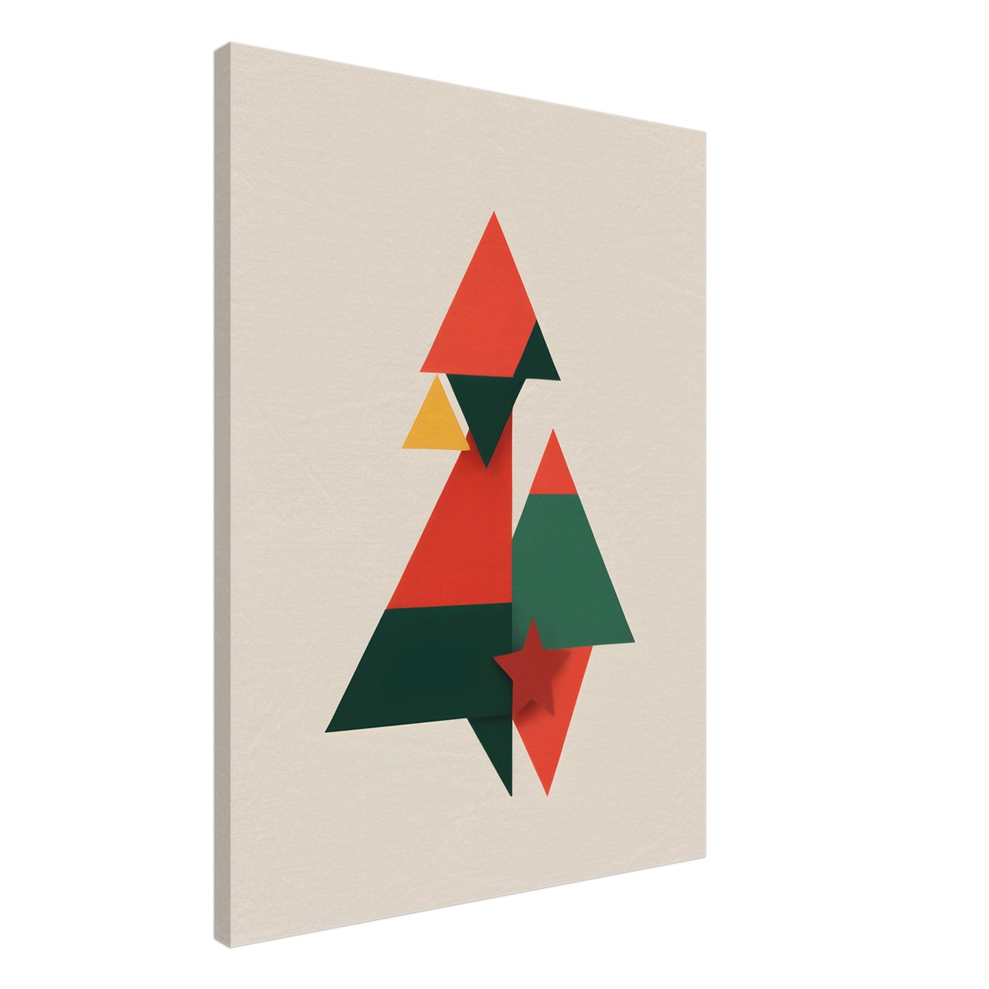 Christmas Harmony - Minimalist Abstract Canvas Print