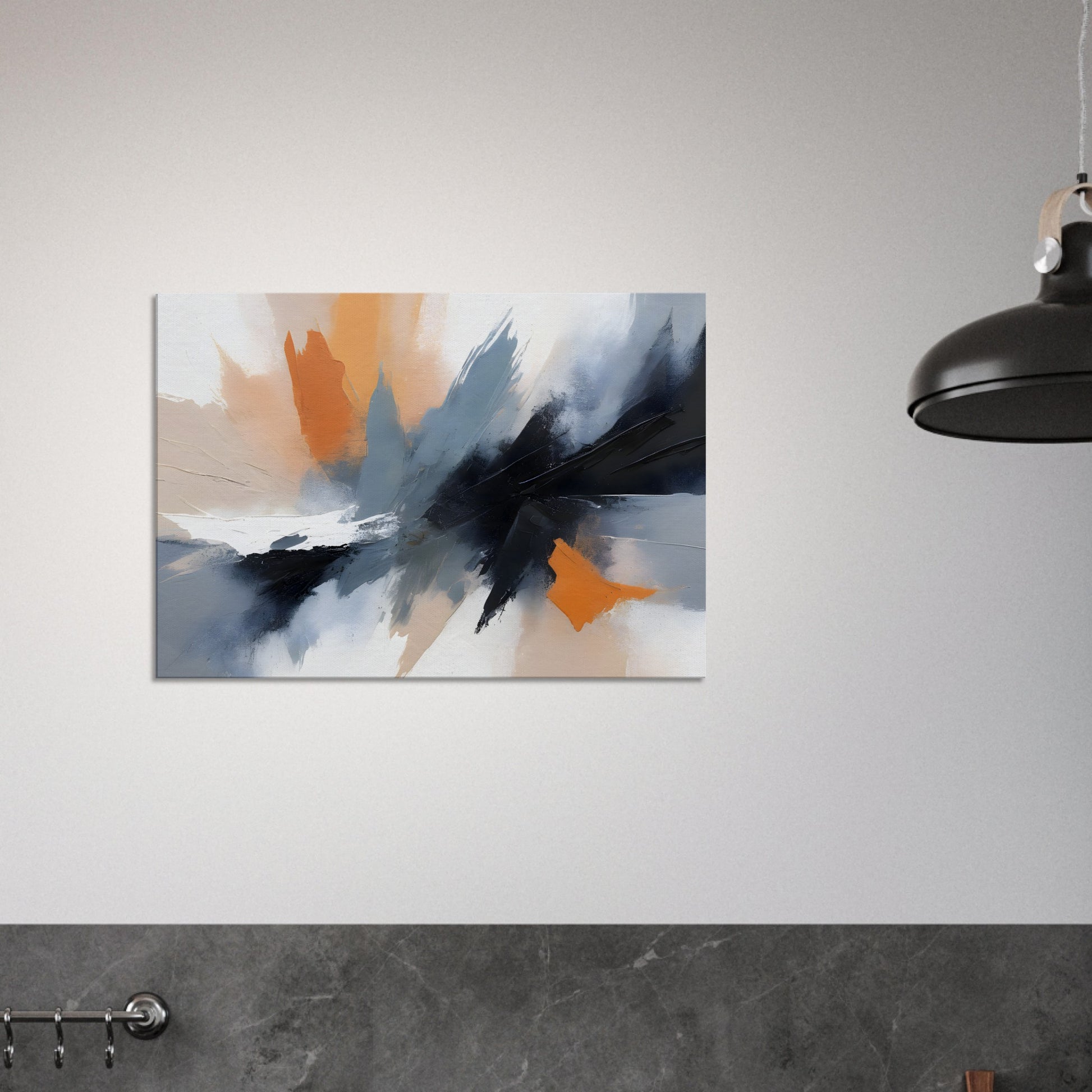 Majestic Serenity: Abstract Minimalist Wall Art