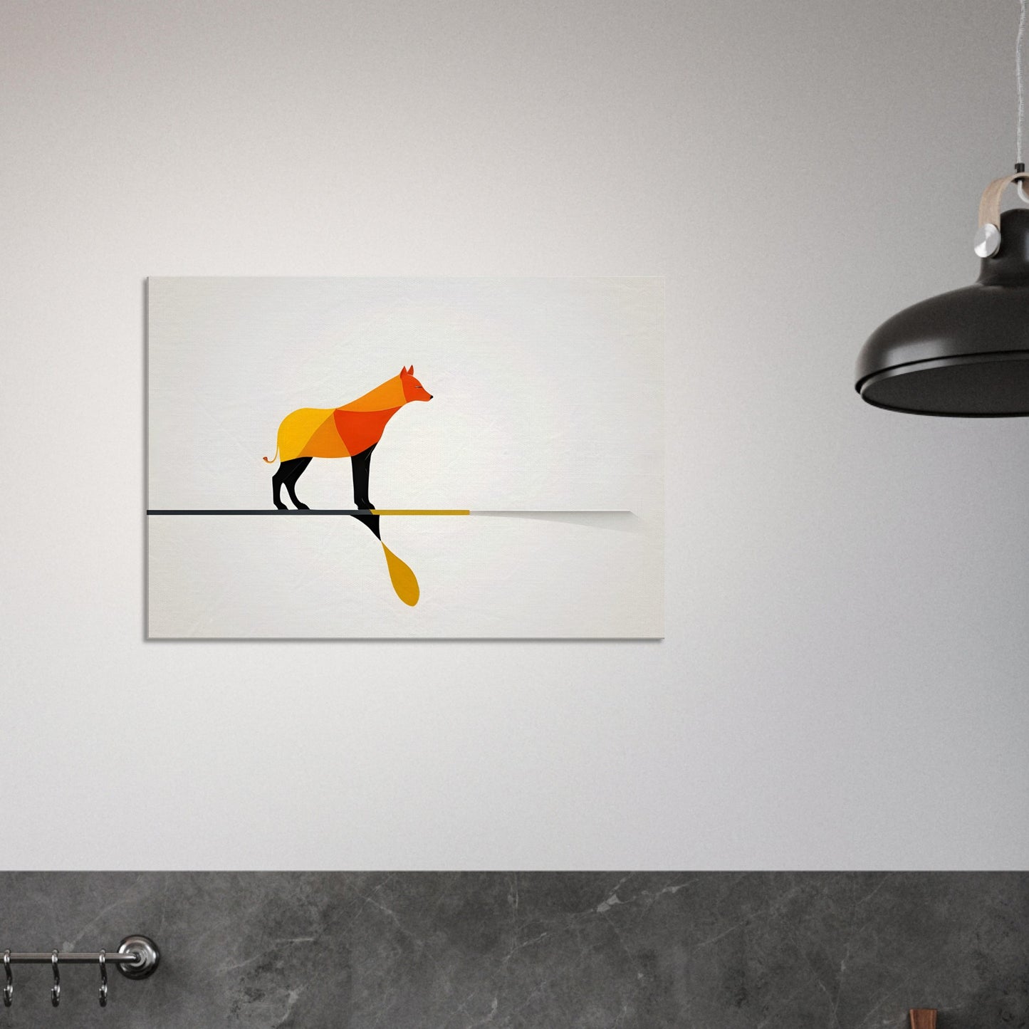 Abstract Canine - Modern Minimalist Art Print for Home Decor