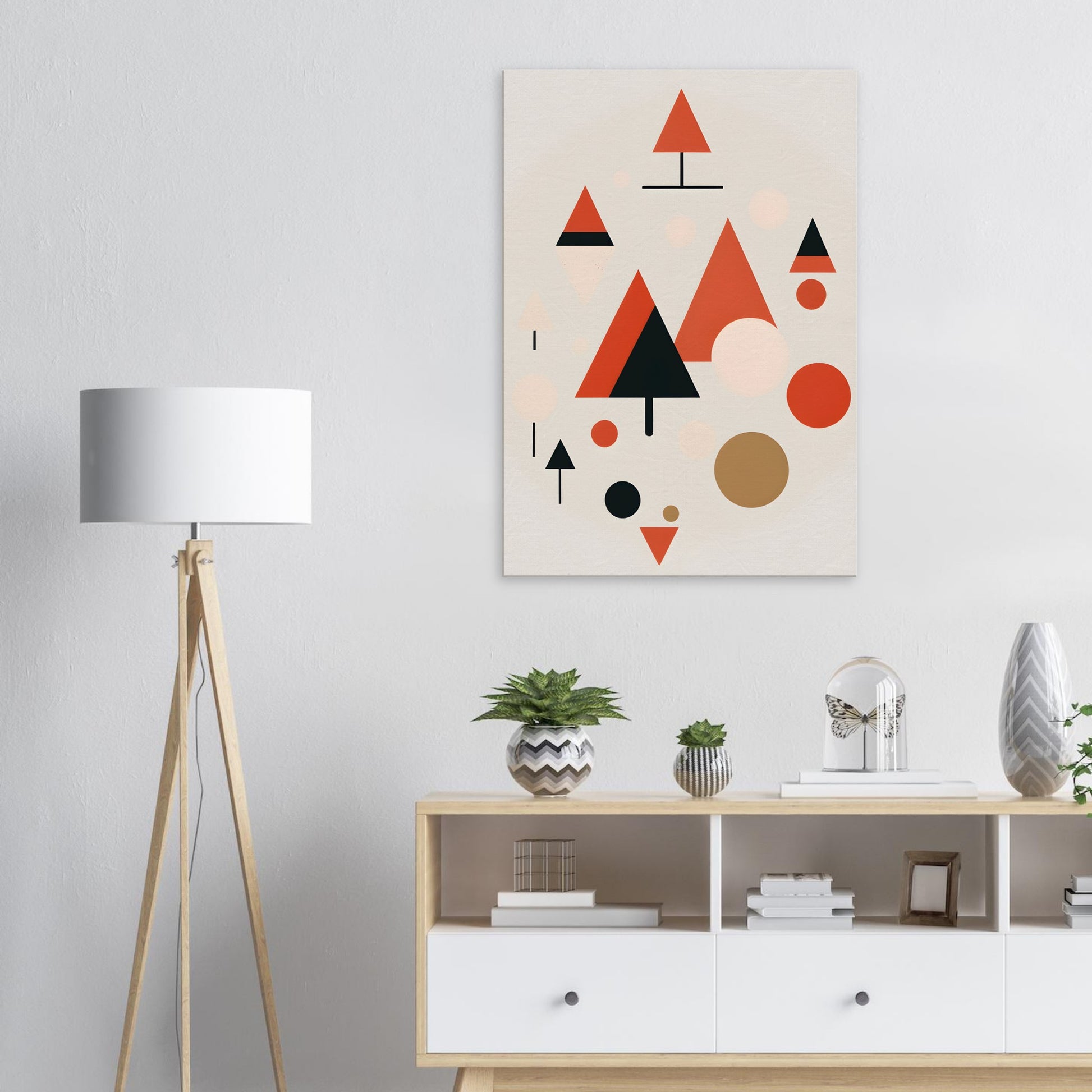 Minimalist Christmas Trees - Abstract Wall Art