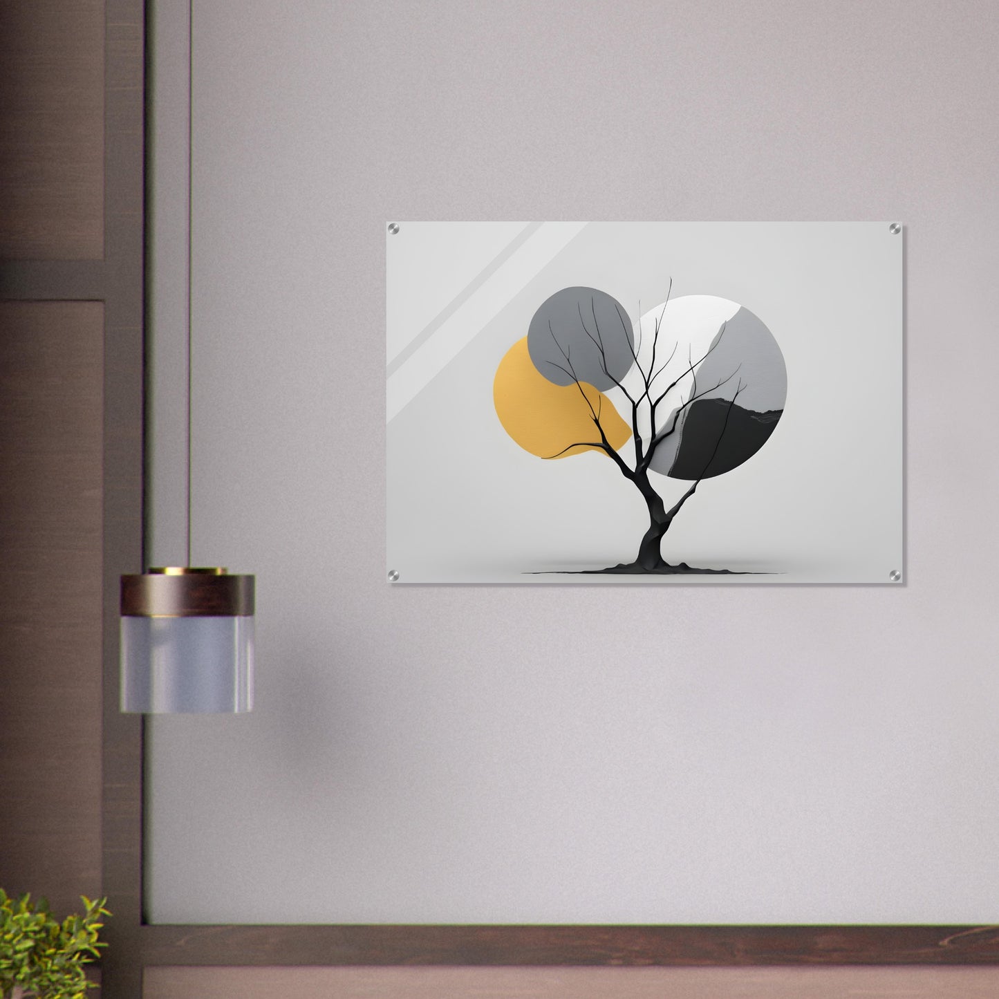 Minimalist Abstract Tree Artwork - Modern Acrylic Print