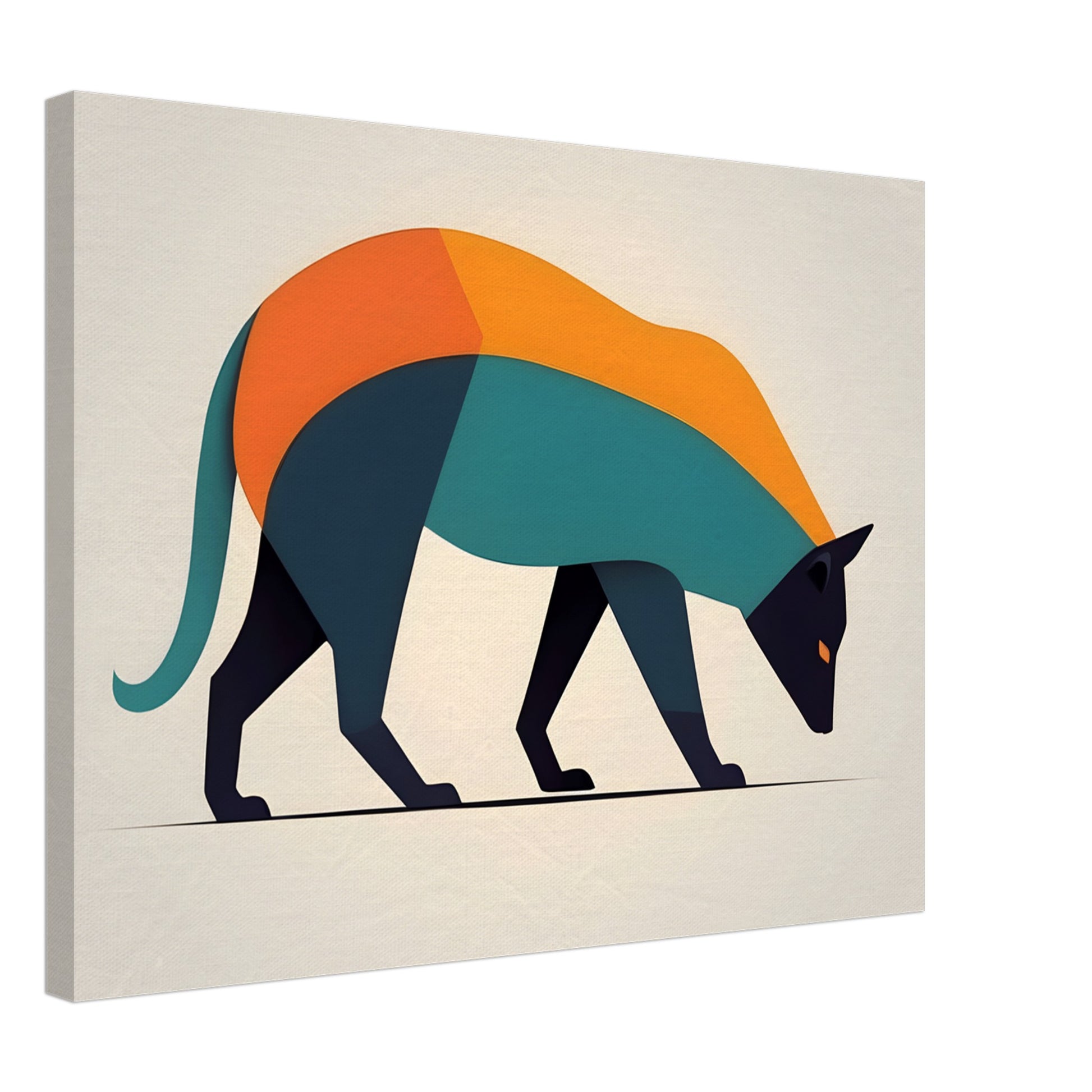 Harmonious Fusion - Minimalist Abstract Animal Wall Art