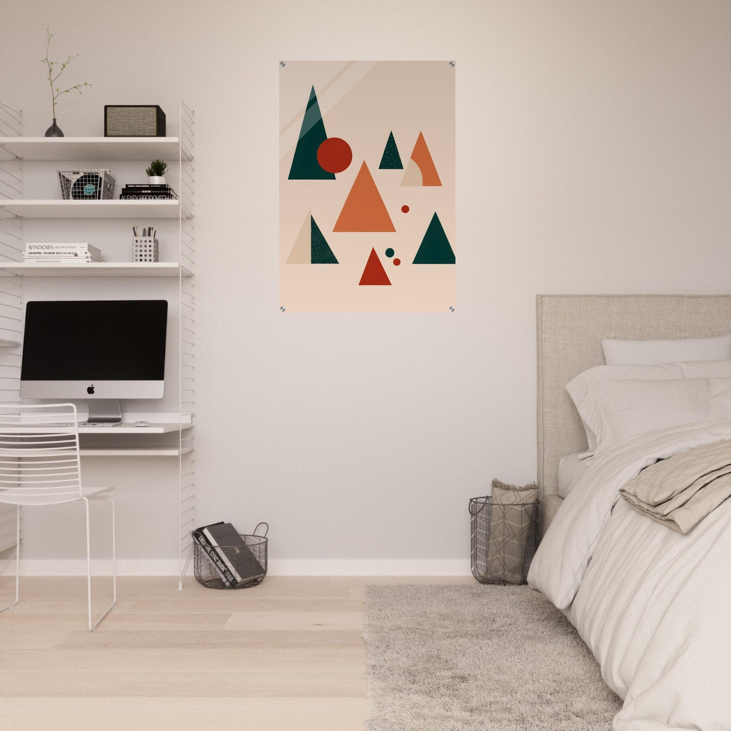 Serene Geometry - Minimalist Christmas Acrylic Wall Art