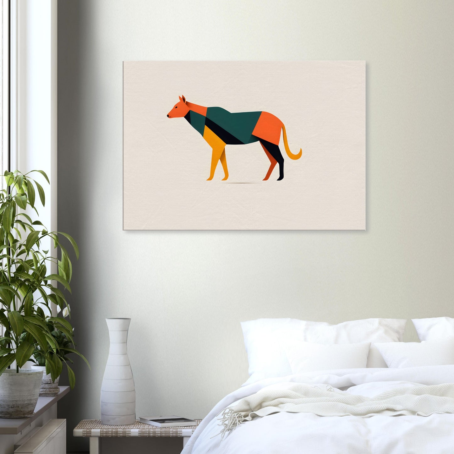 Colorful Canine - Minimalist Abstract Wall Art