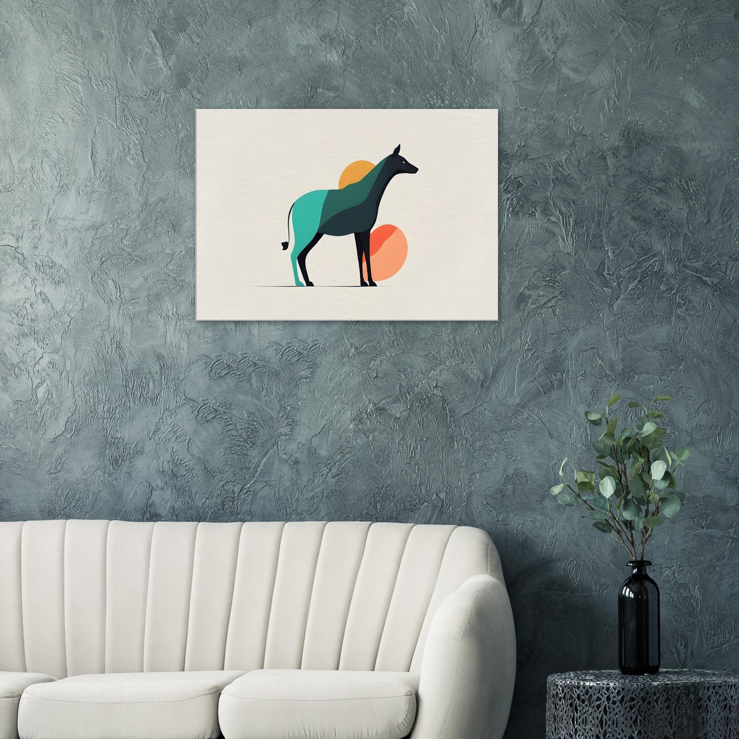 Harmony - Minimalist Abstract Wall Art with Animal Design