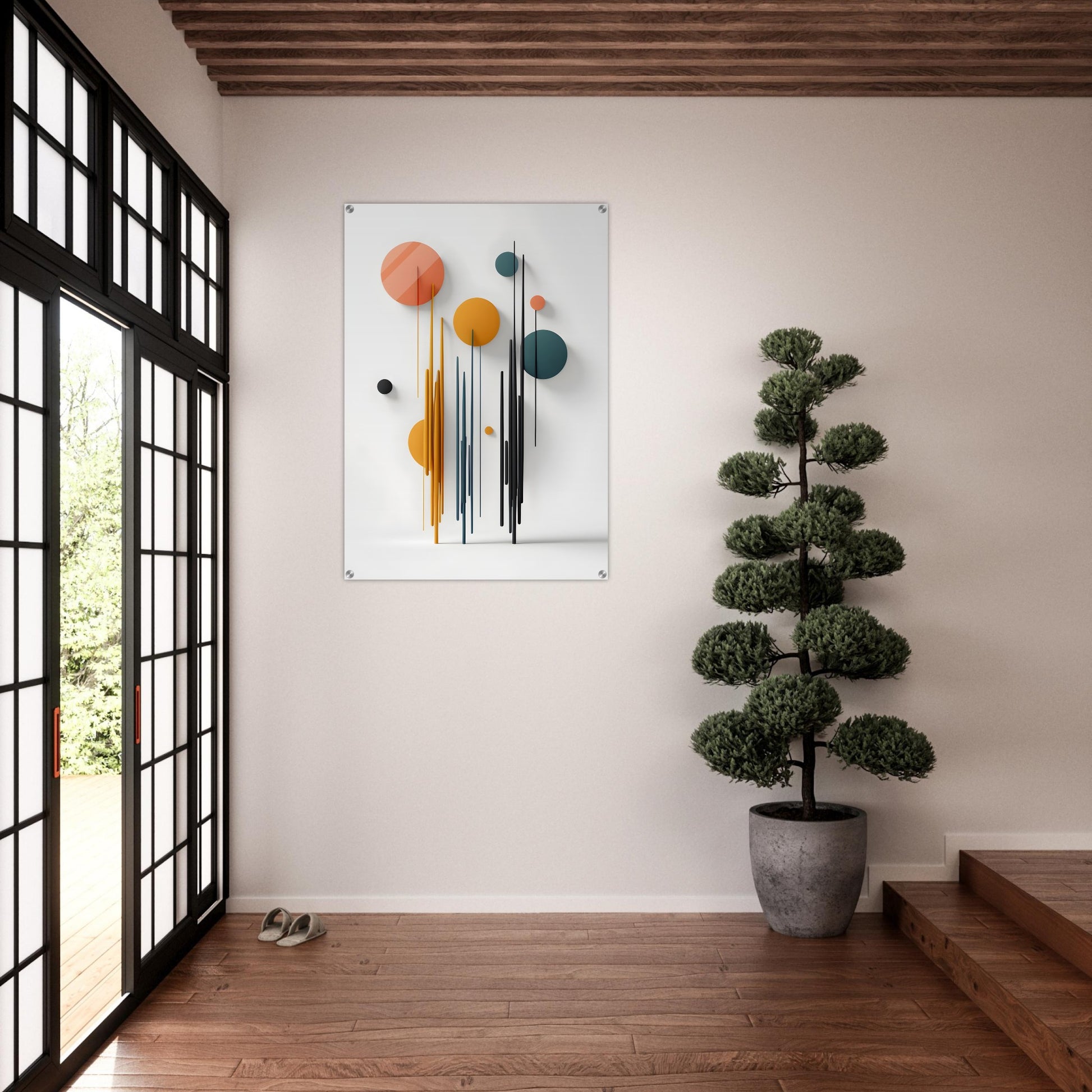 Acrylic glass wall art, Unique Nature-Themed Abstract Creation Acrylic Print