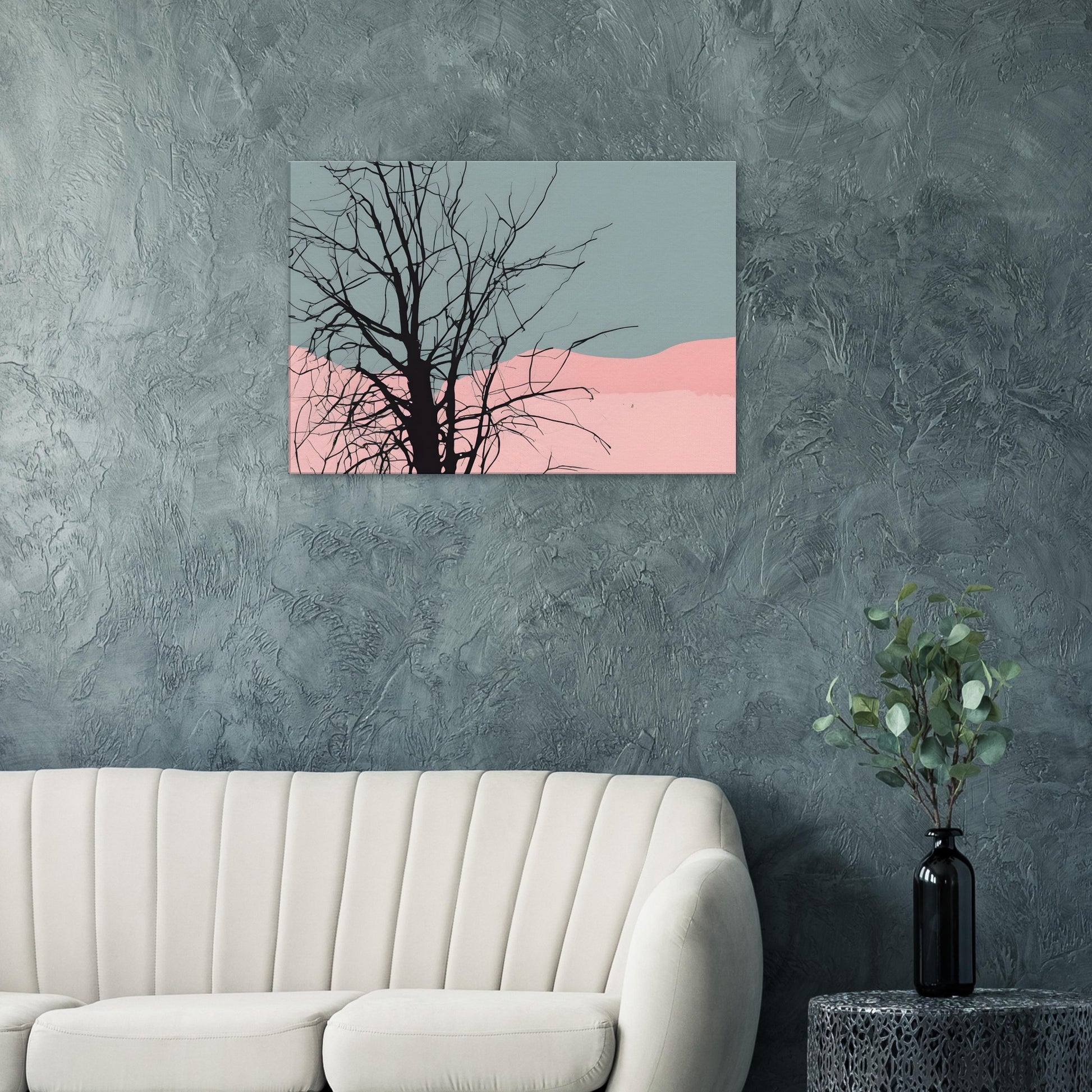 Branches - Minimalist Abstract Canvas Print for Modern Home