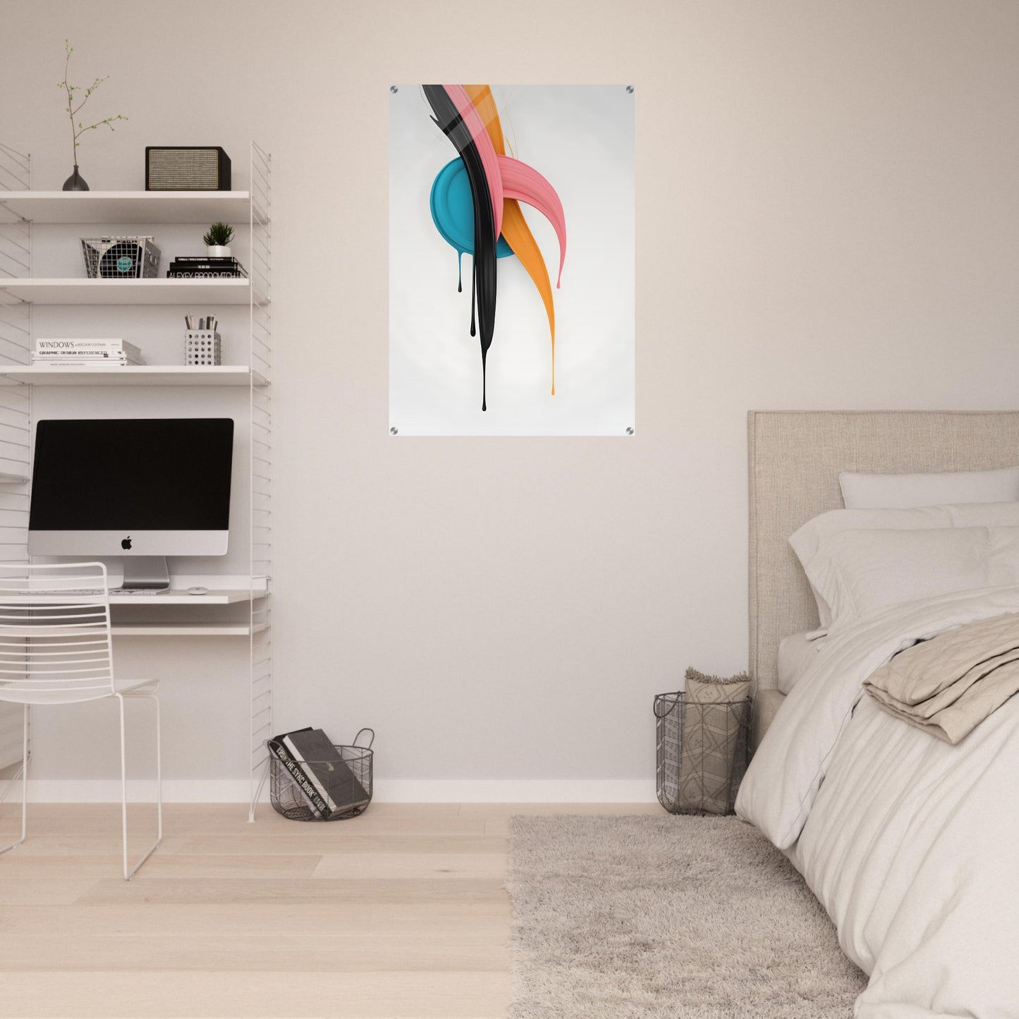 Vibrant Minimalist Abstract Wall Art for Modern Spaces