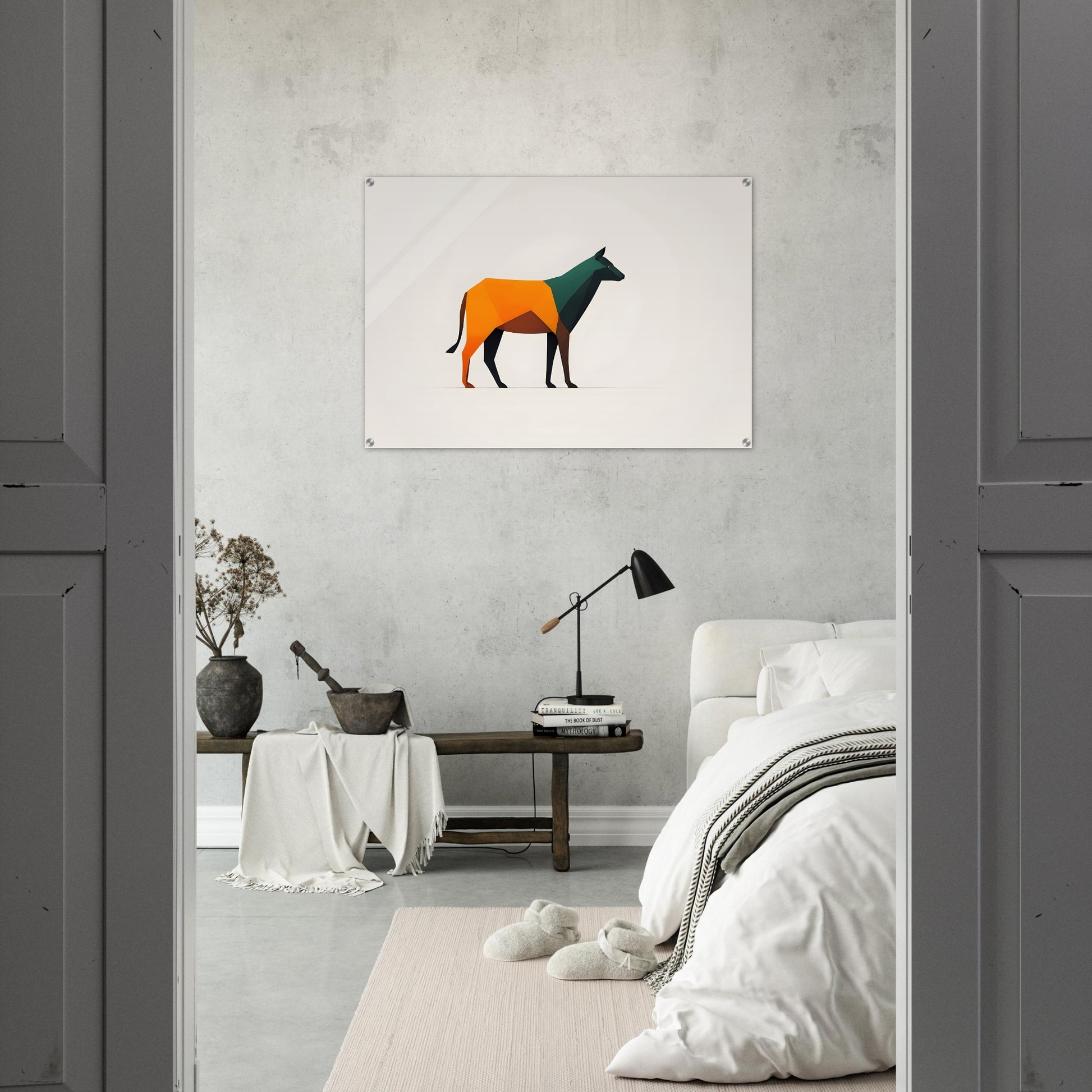 Dynamic Canine - Abstract Minimalist Wall Art Print