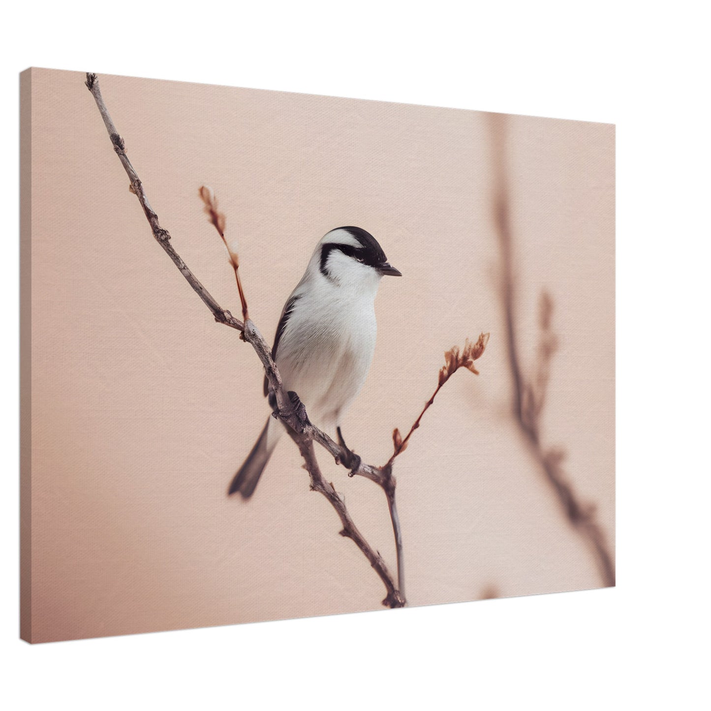 Whispers of Serenity: Captivating Bird Canvas Horizontal Artwork